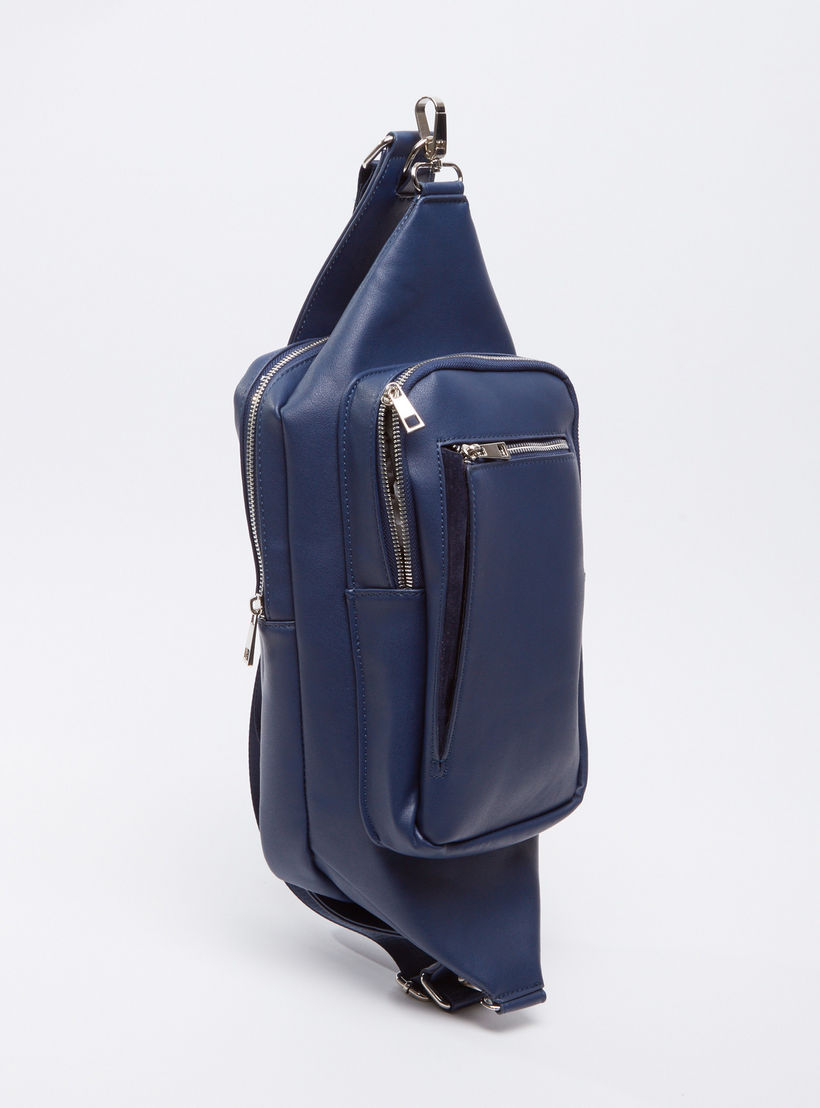 Multiple-Pocket Pouch with Zip Closure-men-bags-image-2