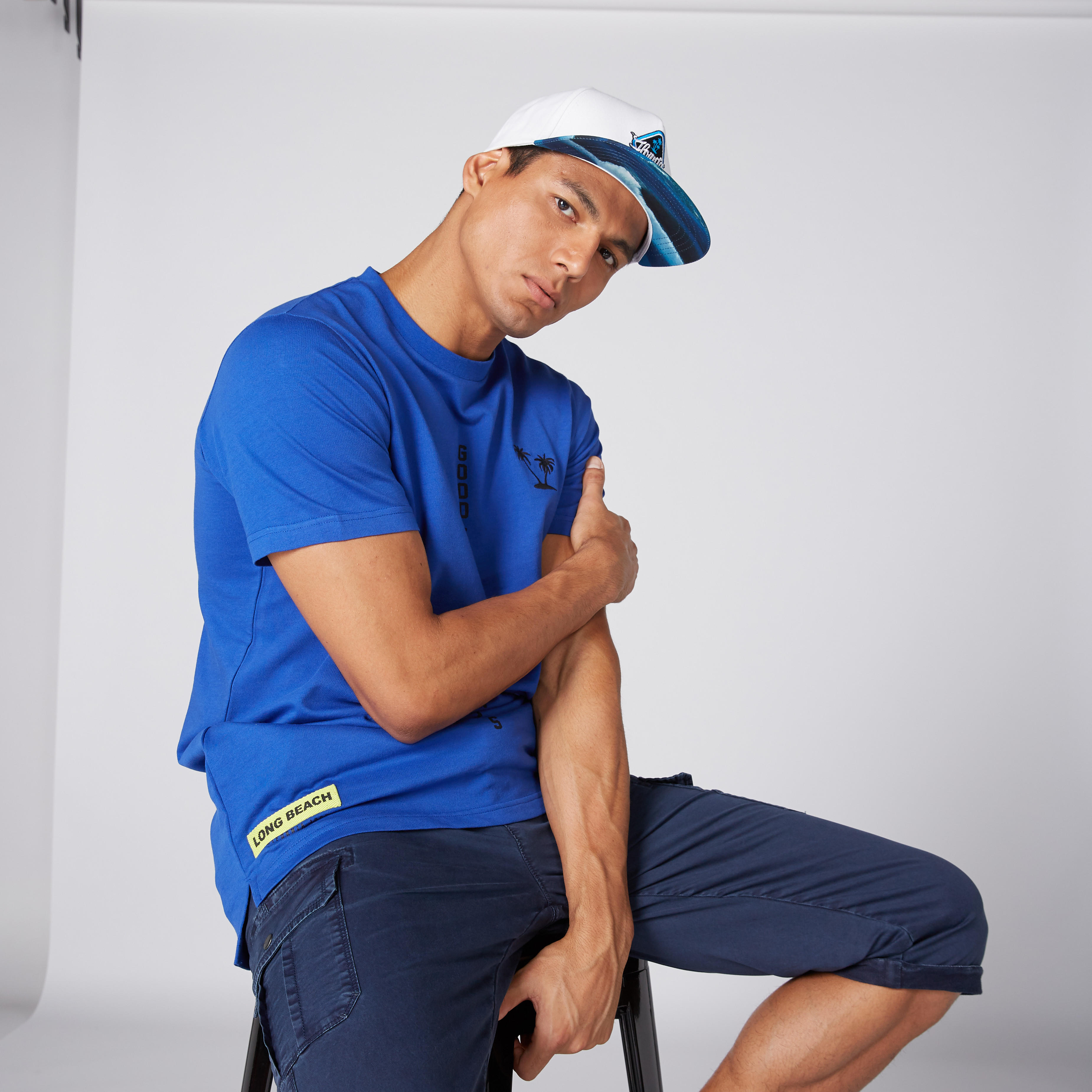 قبعة كاب مطرّزة بزر إغلاق-men-caps-image-2