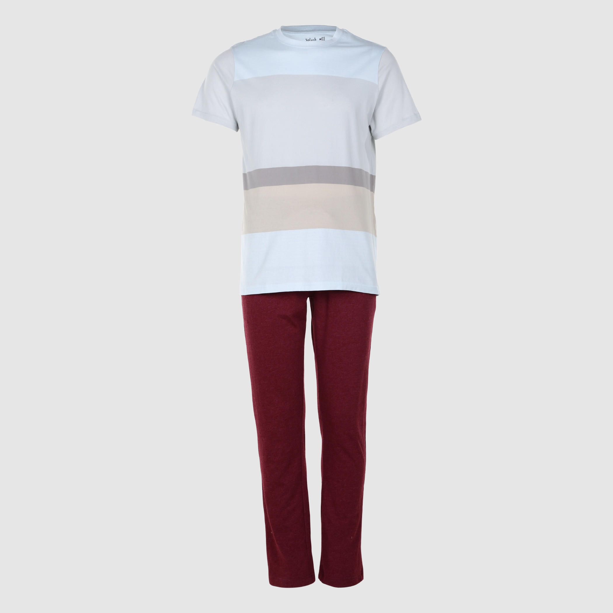 طقم بنطال بيجاما وتيشيرت مقلّم-men-clothing-nightwear-sets-image-5