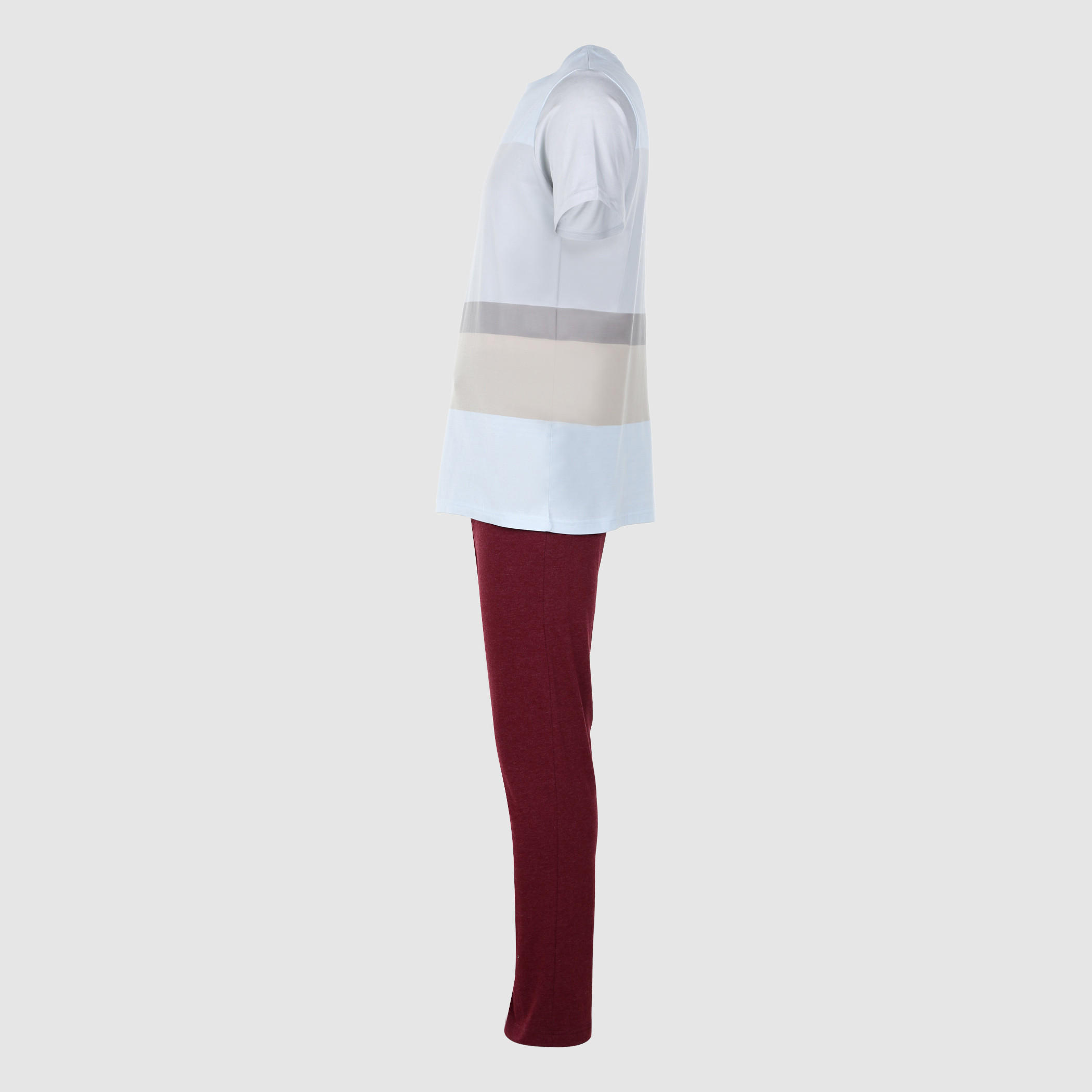 طقم بنطال بيجاما وتيشيرت مقلّم-men-clothing-nightwear-sets-image-3