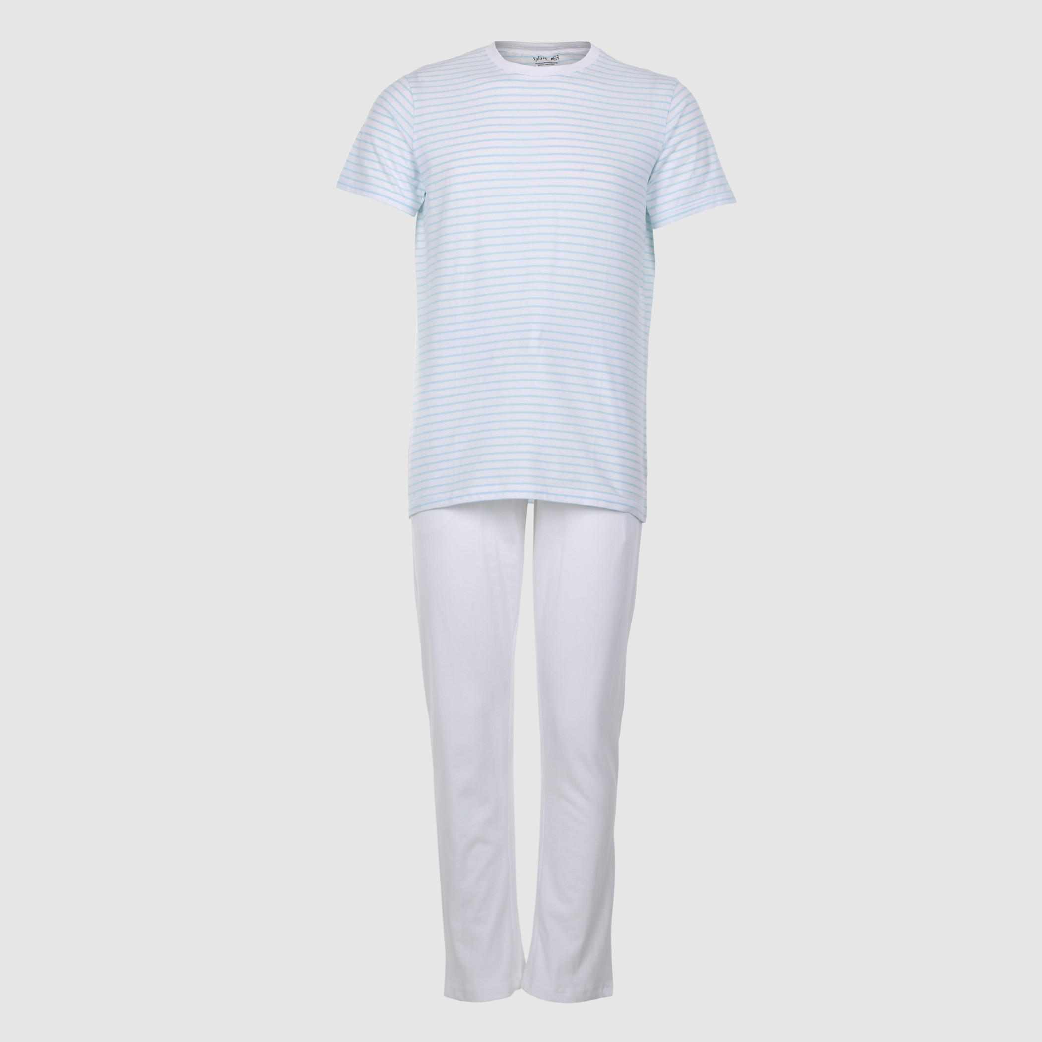Striped T-Shirt and Pajama Set-men-clothing-nightwear-sets-image-1