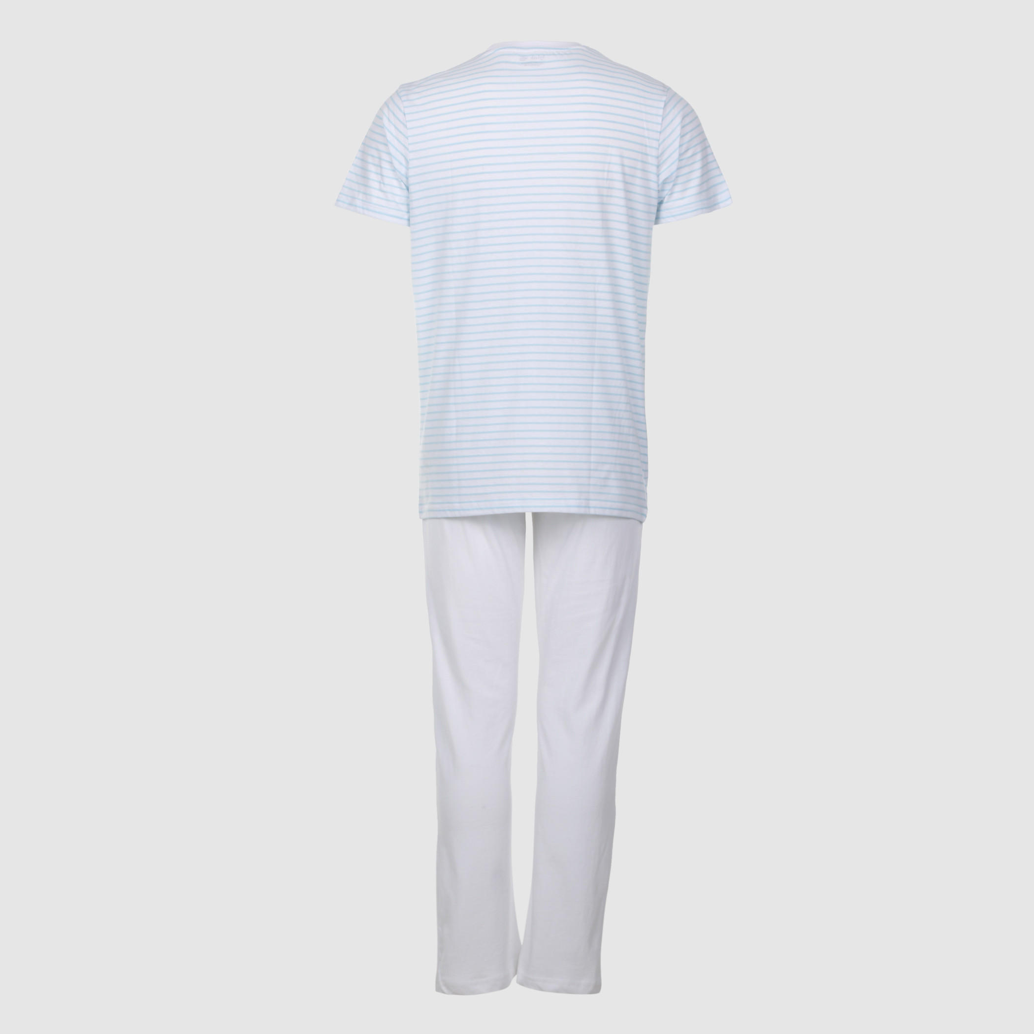 Striped T-Shirt and Pajama Set-men-clothing-nightwear-sets-image-2