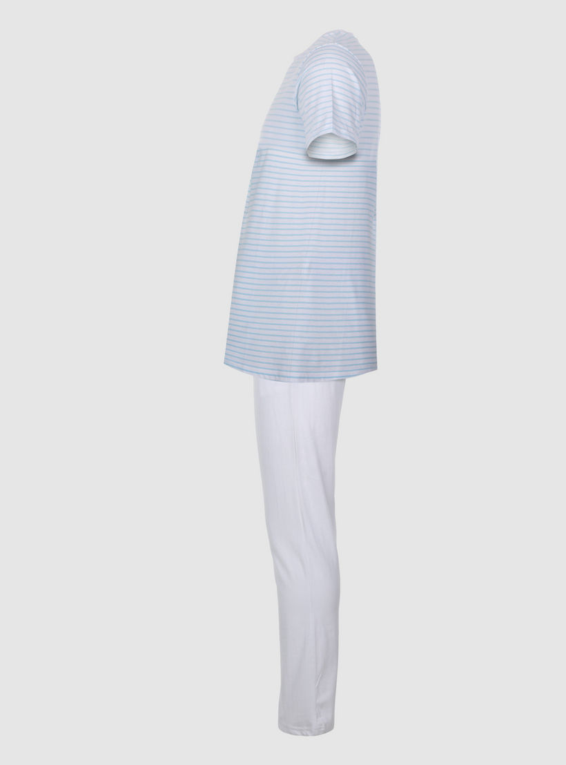 Striped T-Shirt and Pajama Set-men-clothing-nightwear-sets-image-3