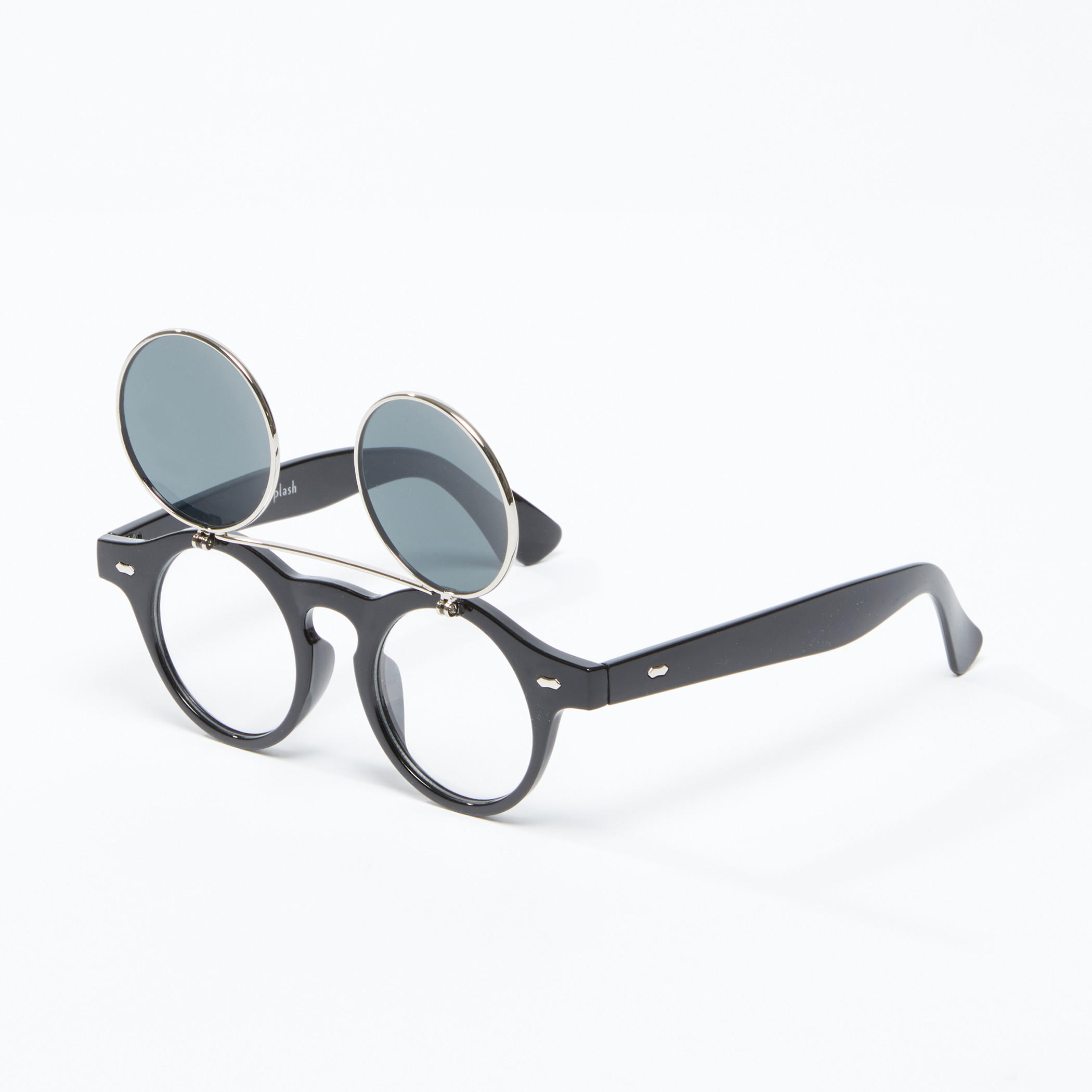 نظّارة شمسية بتصميم مستدير وإطار كامل-men-sunglasses-image-1