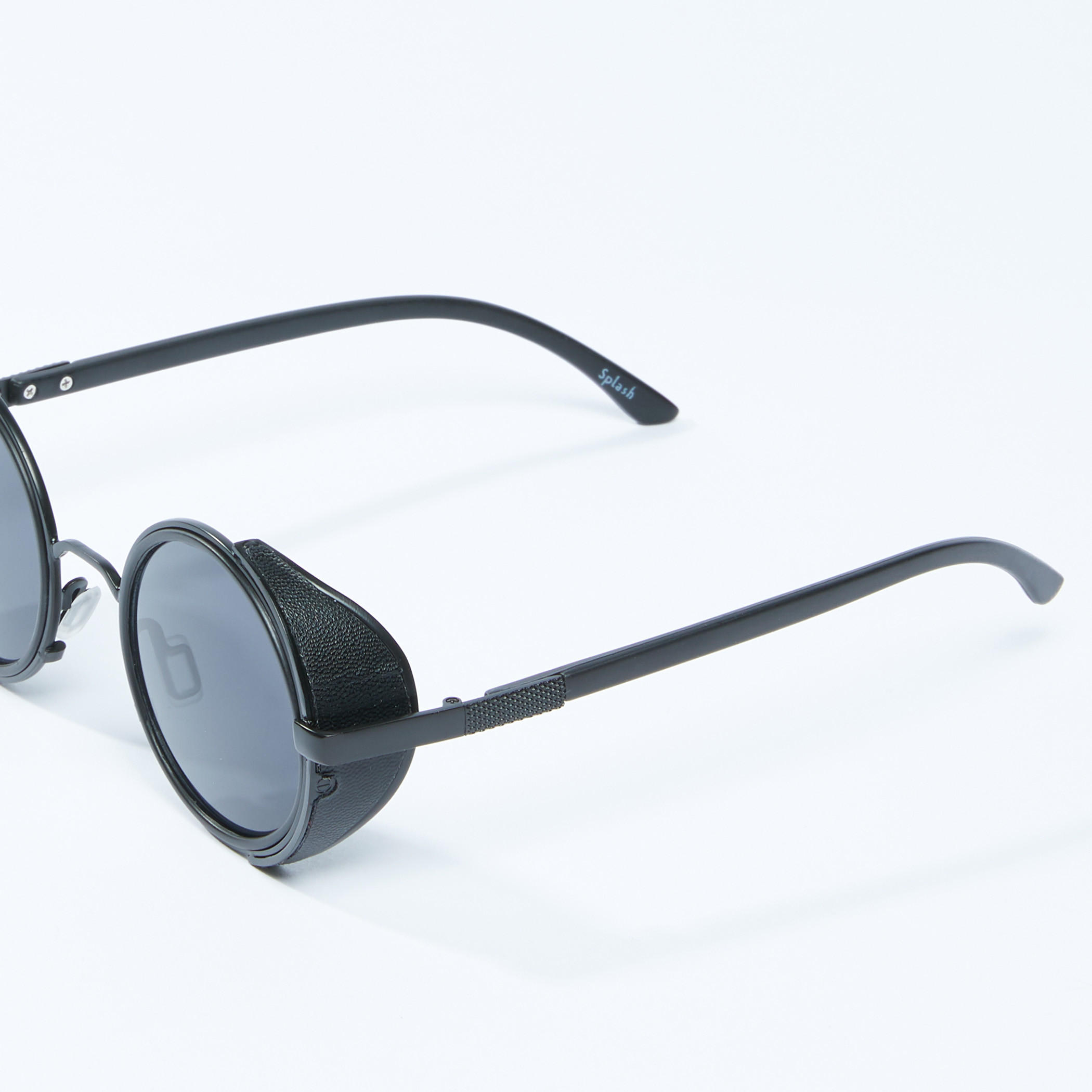 Round Sunglasses with Metallic Detail-men-sunglasses-image-2