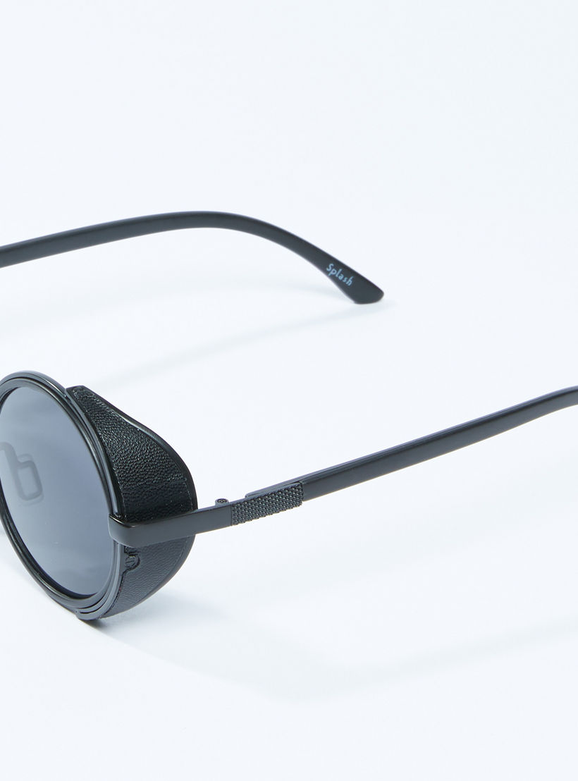 Round Sunglasses with Metallic Detail-men-sunglasses-image-2
