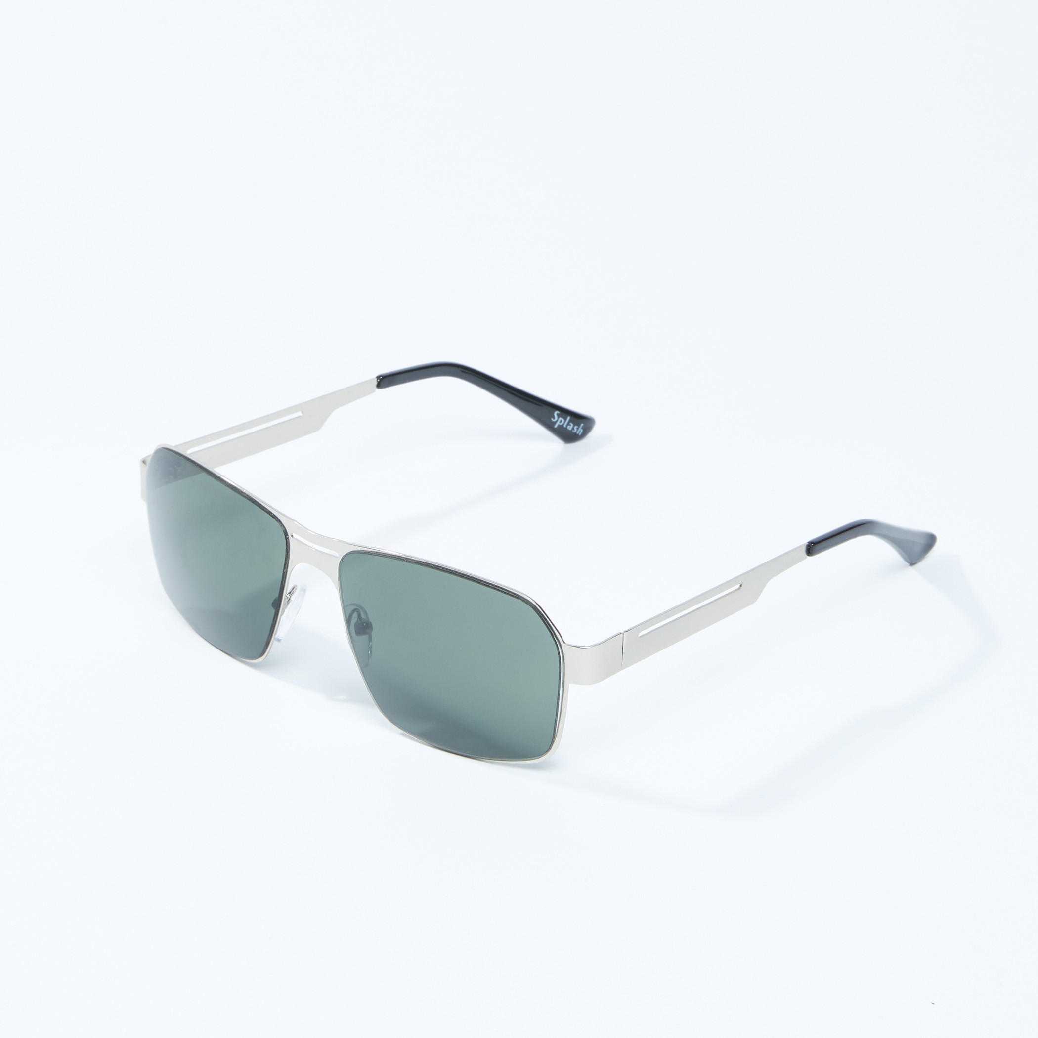 نظّارة شمسية بتصميم مستطيل وإطار ميتاليك-men-sunglasses-image-4