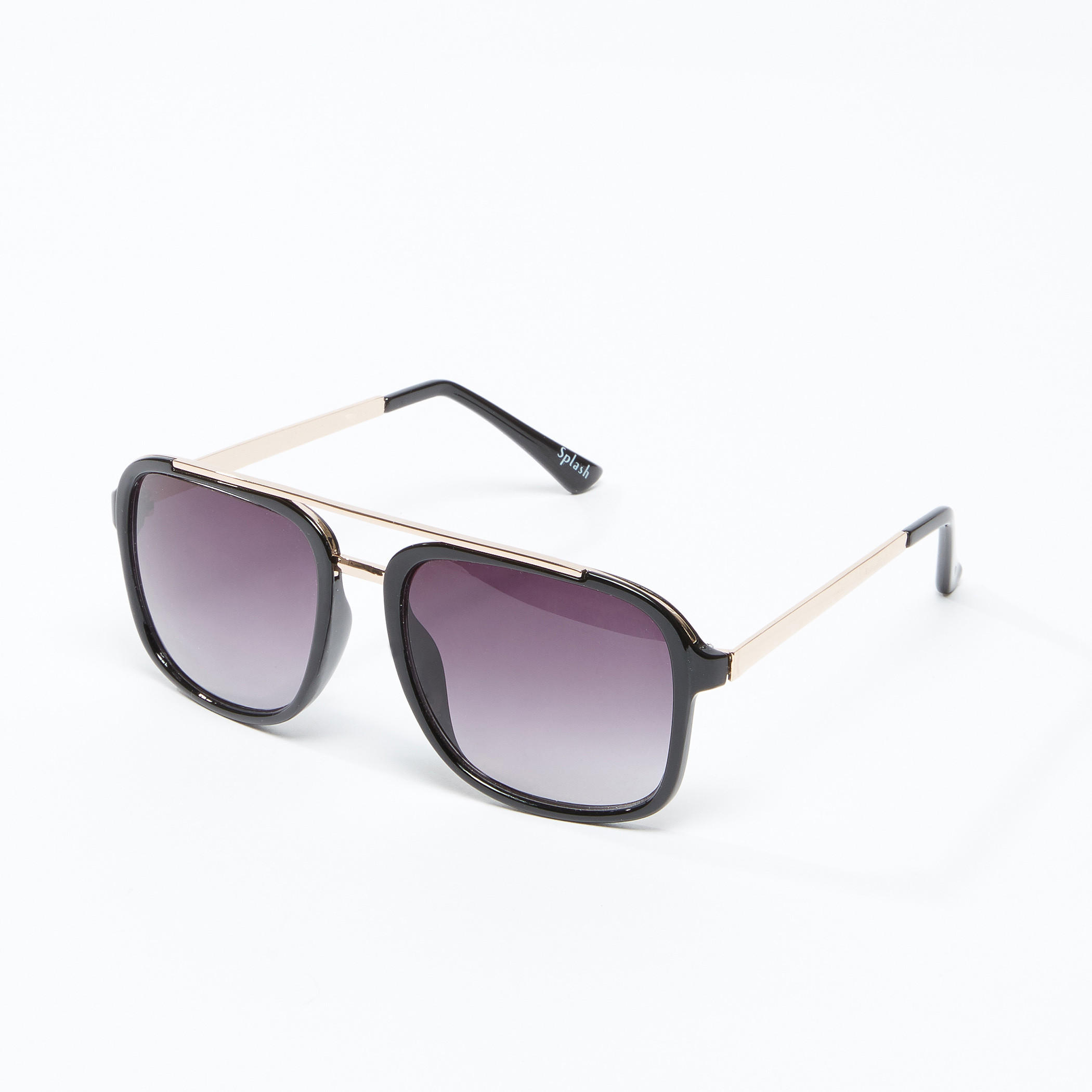 نظّارة شمسيّة مربعة بتفاصيل ميتاليك-men-sunglasses-image-5