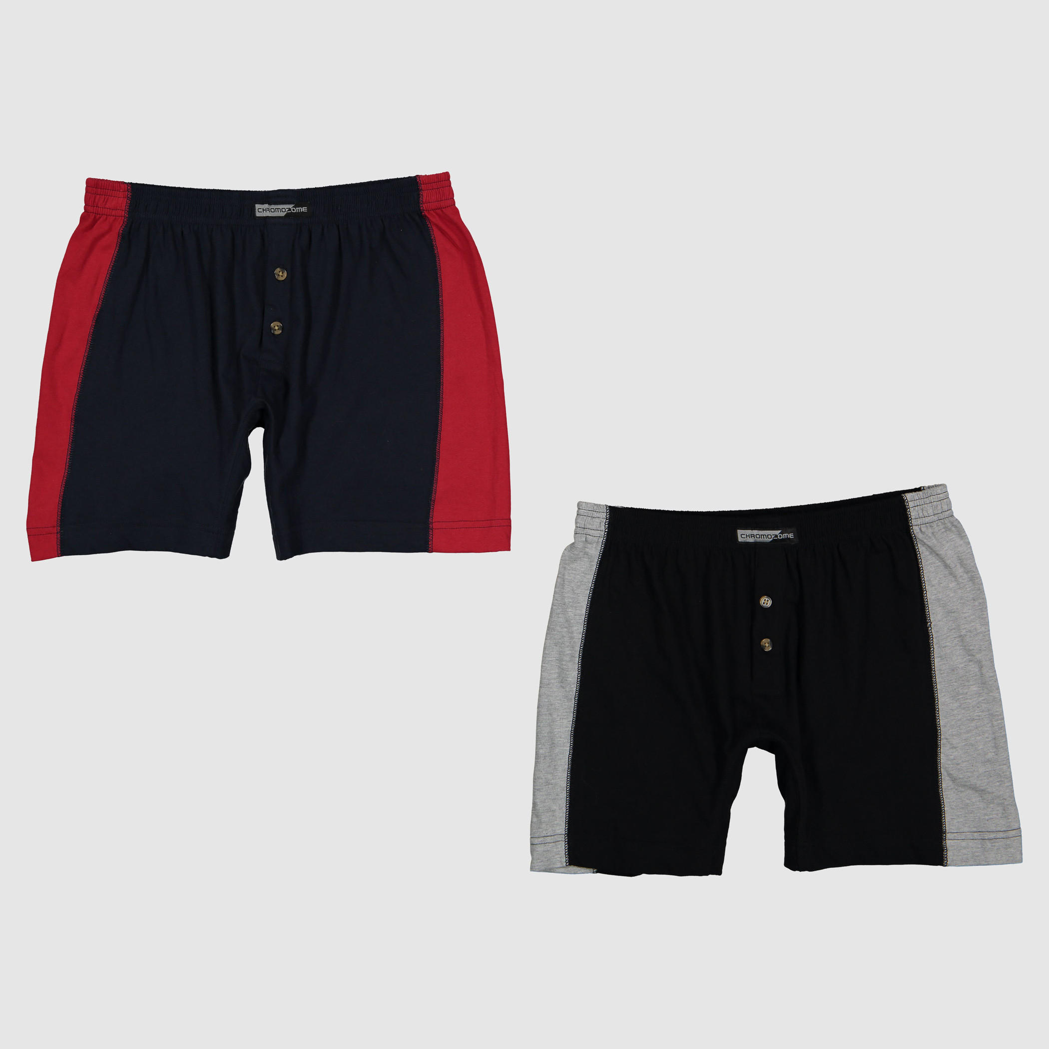 سراويل بوكسر بخصر مطّاطي وأزرار - طقم من قطعتين-men-clothing-innerwear-underwear-image-1