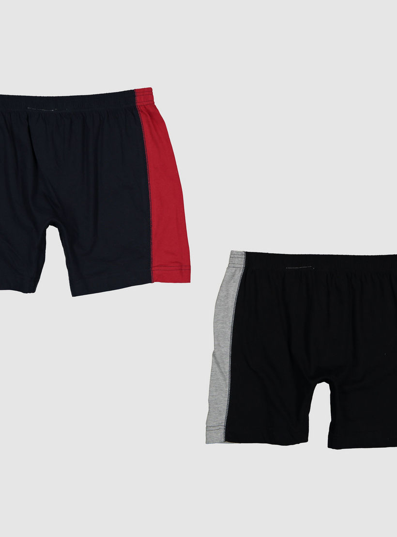 سراويل بوكسر بخصر مطّاطي وأزرار - طقم من قطعتين-men-clothing-innerwear-underwear-image-2