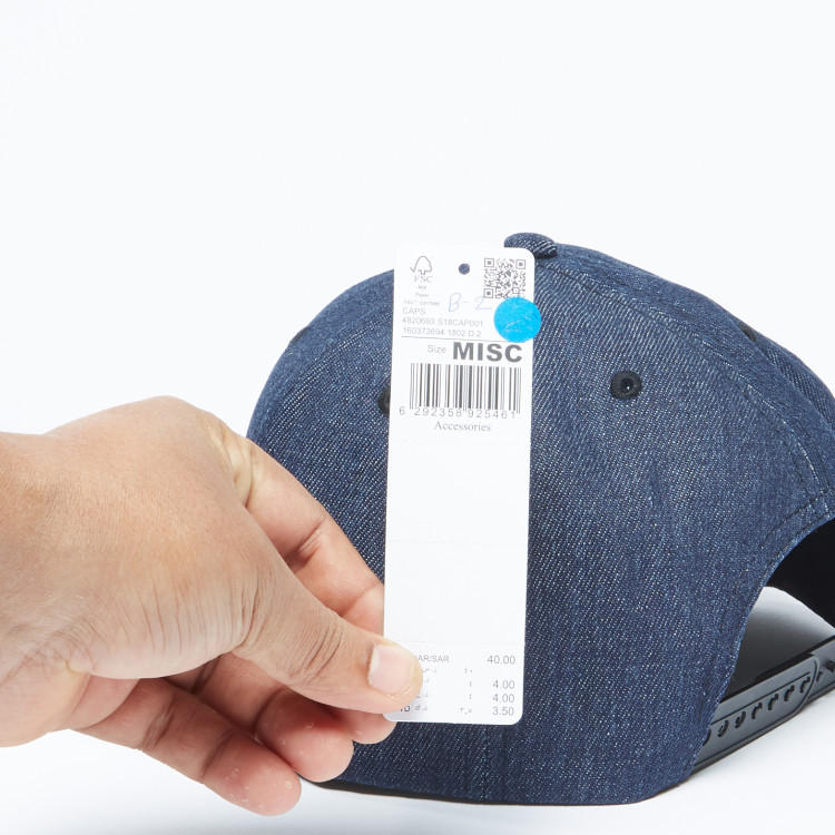 Embroidered Cap with Snap Closure-men-caps-image-4