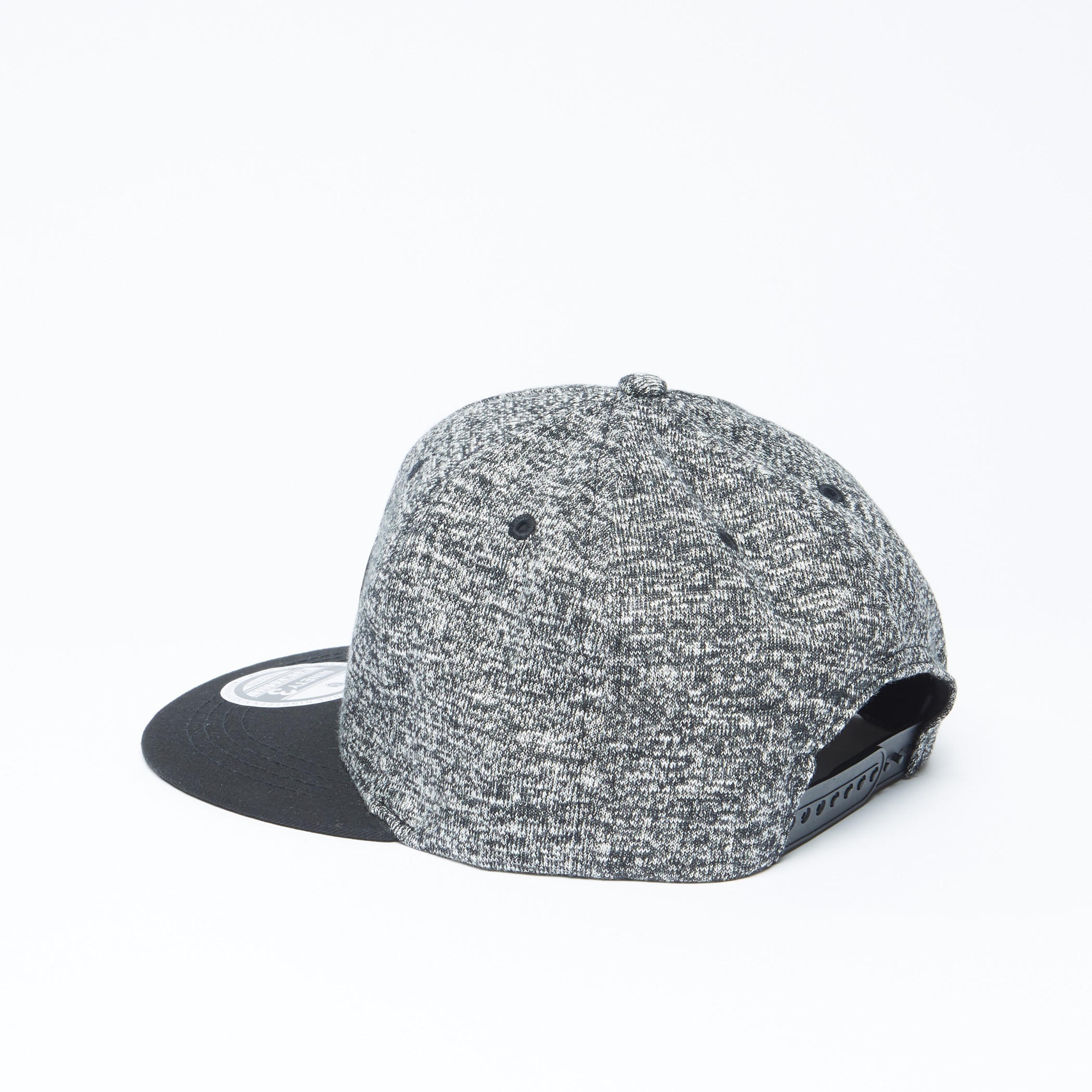 Textured Cap with Snap Closure-men-caps-image-3