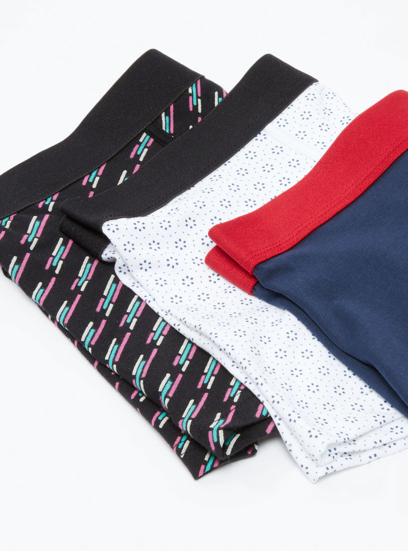 سراويل بوكسر متنوعة بخصر مطّاطي - طقم من 3 قطع-men-clothing-innerwear-underwear-image-3