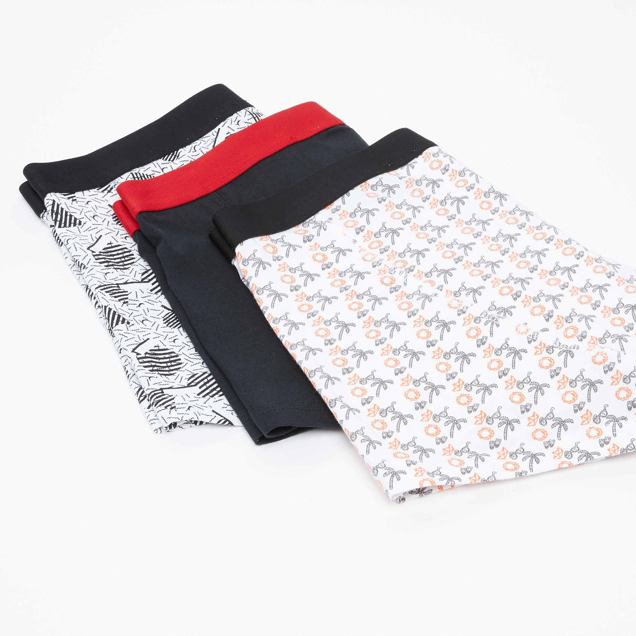سراويل بوكسر متنوعة بخصر مطّاطي - طقم من 3 قطع-men-clothing-innerwear-underwear-image-3