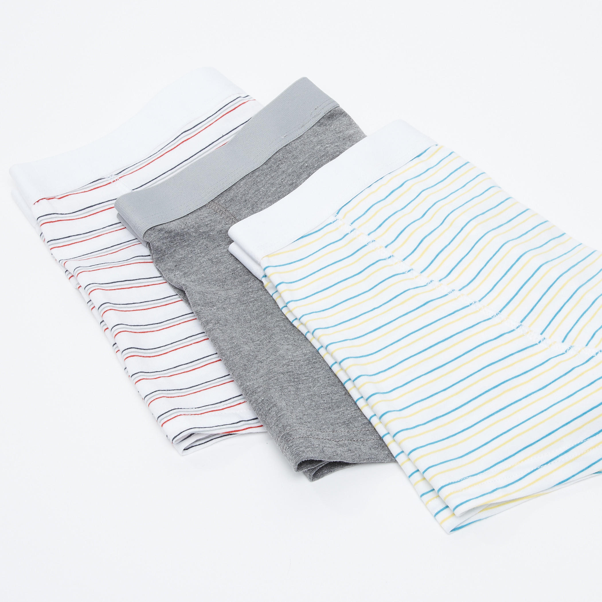 سراويل بوكسر متنوعة بخصر مطّاطي - طقم من 3 قطع-men-clothing-innerwear-underwear-image-3
