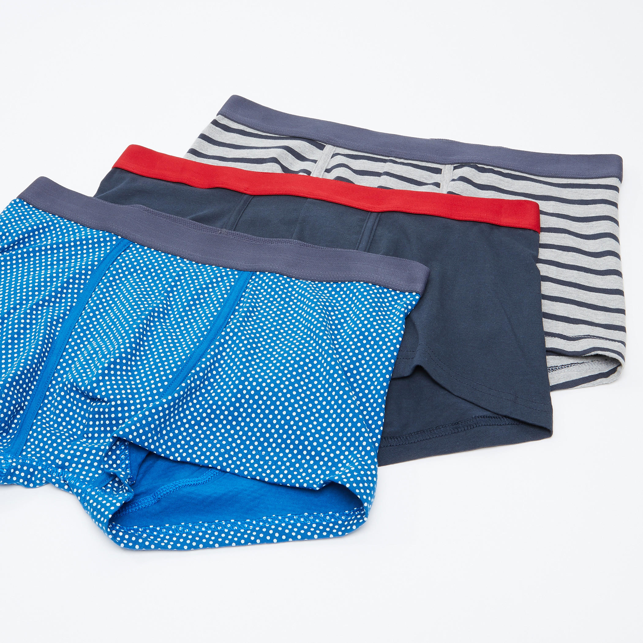 سراويل بوكسر متنوعة بخصر مطّاطي - طقم من 3 قطع-men-clothing-innerwear-underwear-image-1