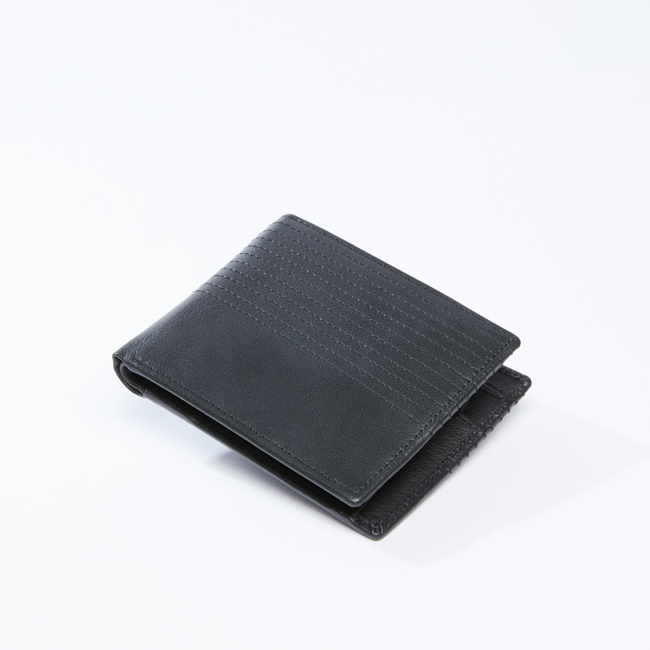 Textured Bi-Fold Wallet with Multiple Compartments-men-beltsandwallets-wallets-image-1