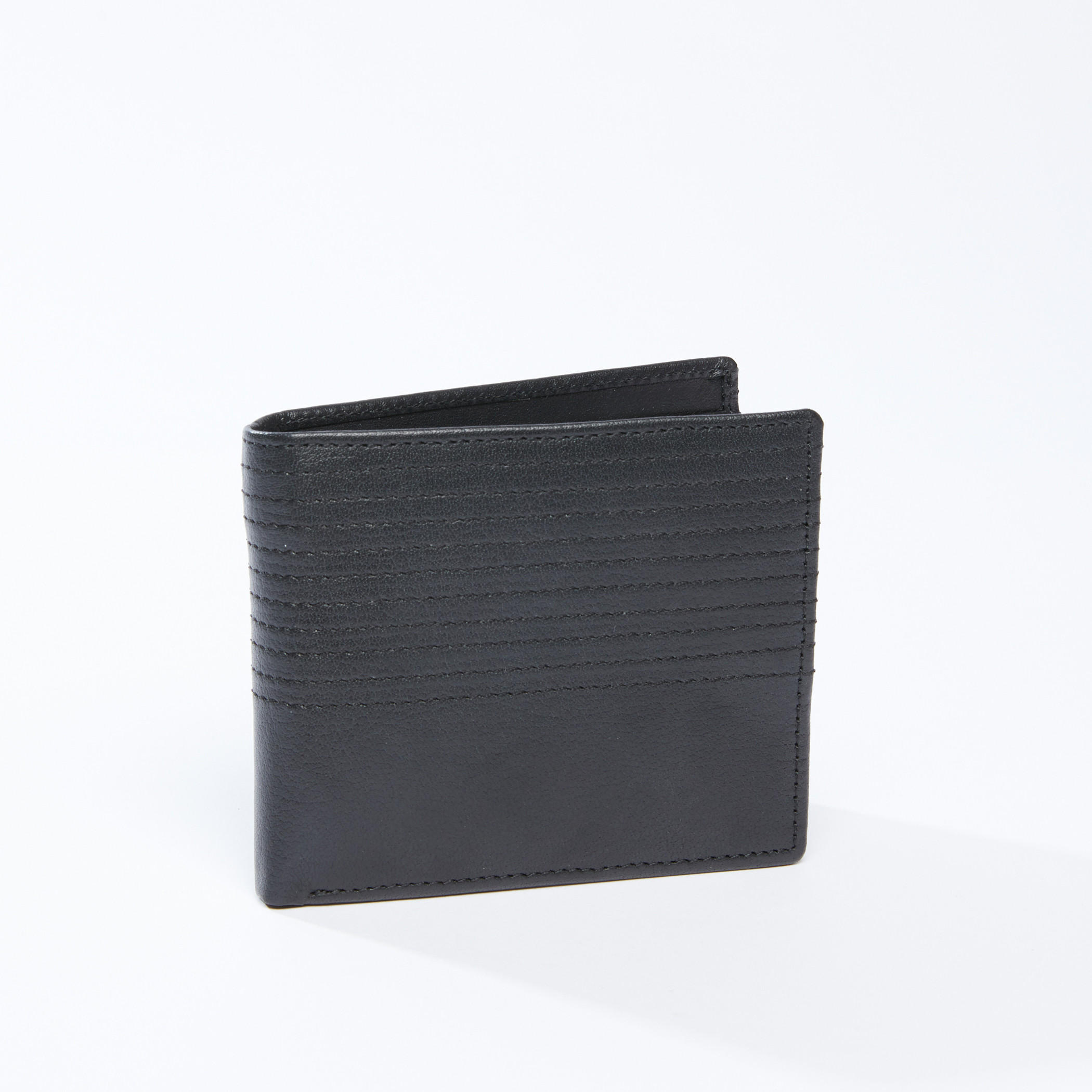 Textured Bi-Fold Wallet with Multiple Compartments-men-beltsandwallets-wallets-image-2