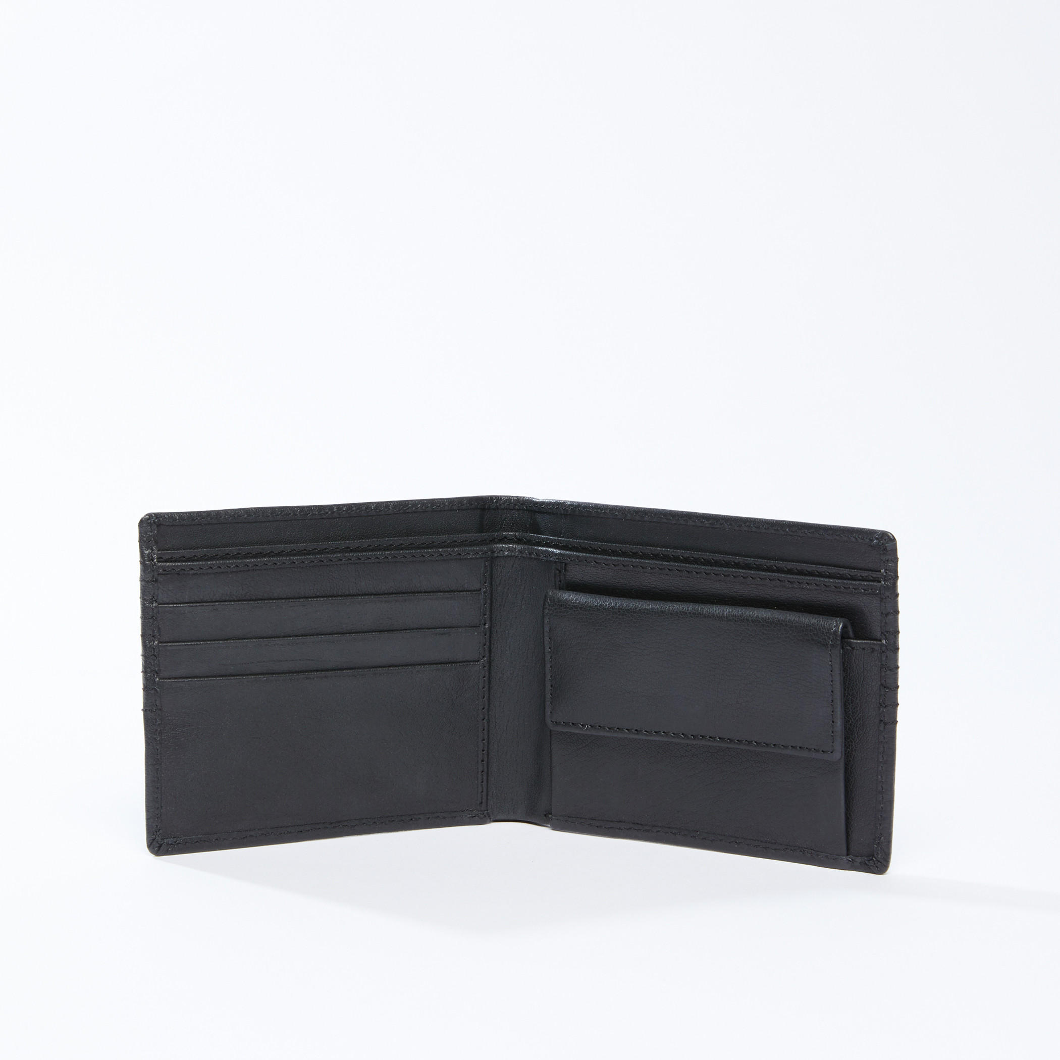 Textured Bi-Fold Wallet with Multiple Compartments-men-beltsandwallets-wallets-image-3