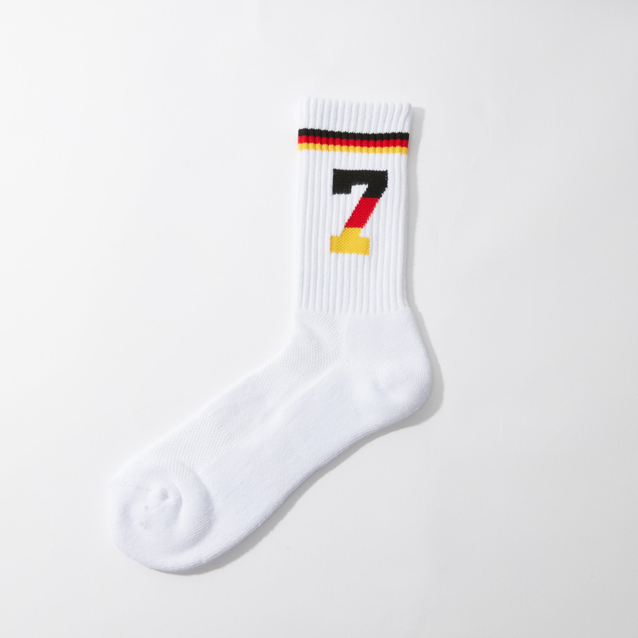 Printed Textured Crew Length Sports Socks-men-socks-image-1