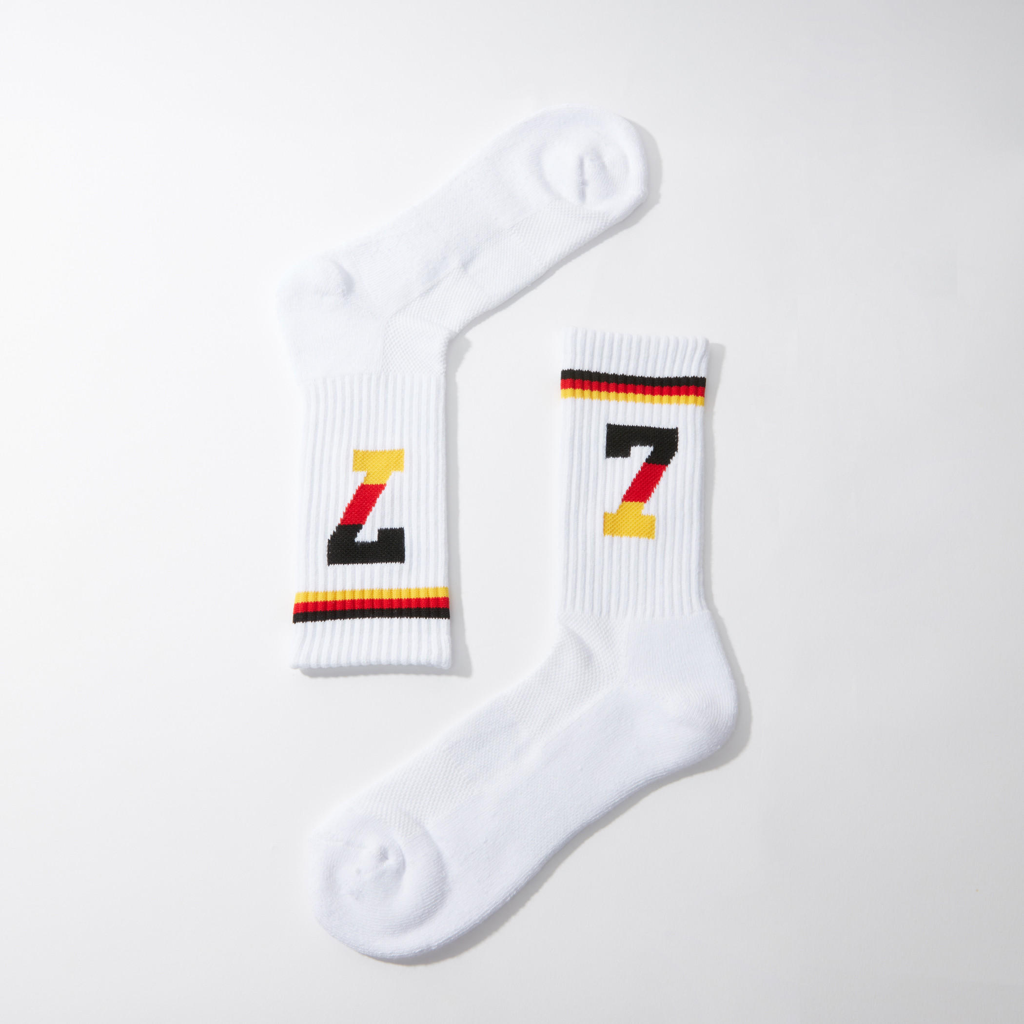 Printed Textured Crew Length Sports Socks-men-socks-image-3