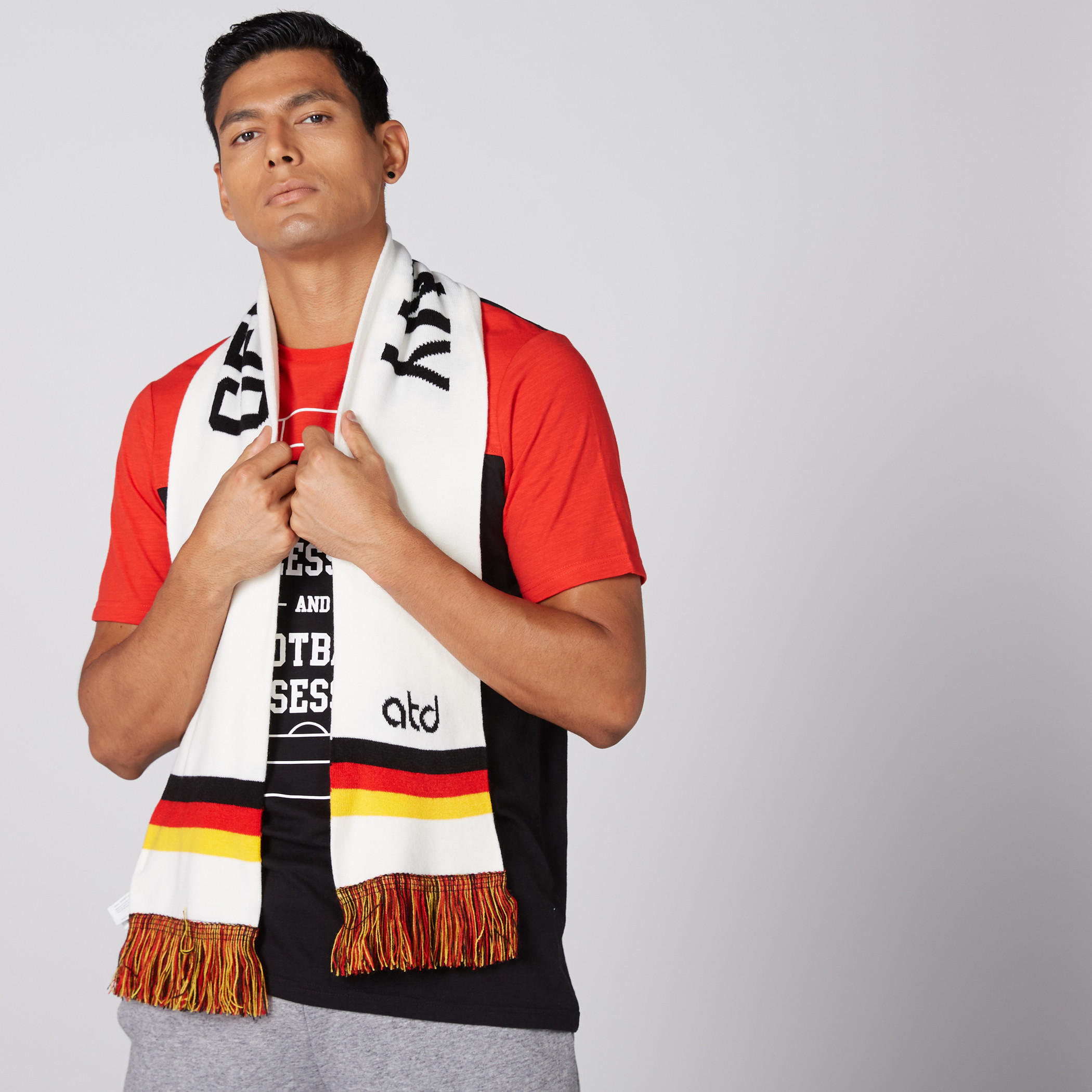 Printed Scarf with Fringes-men-scarvesandgloves-image-2