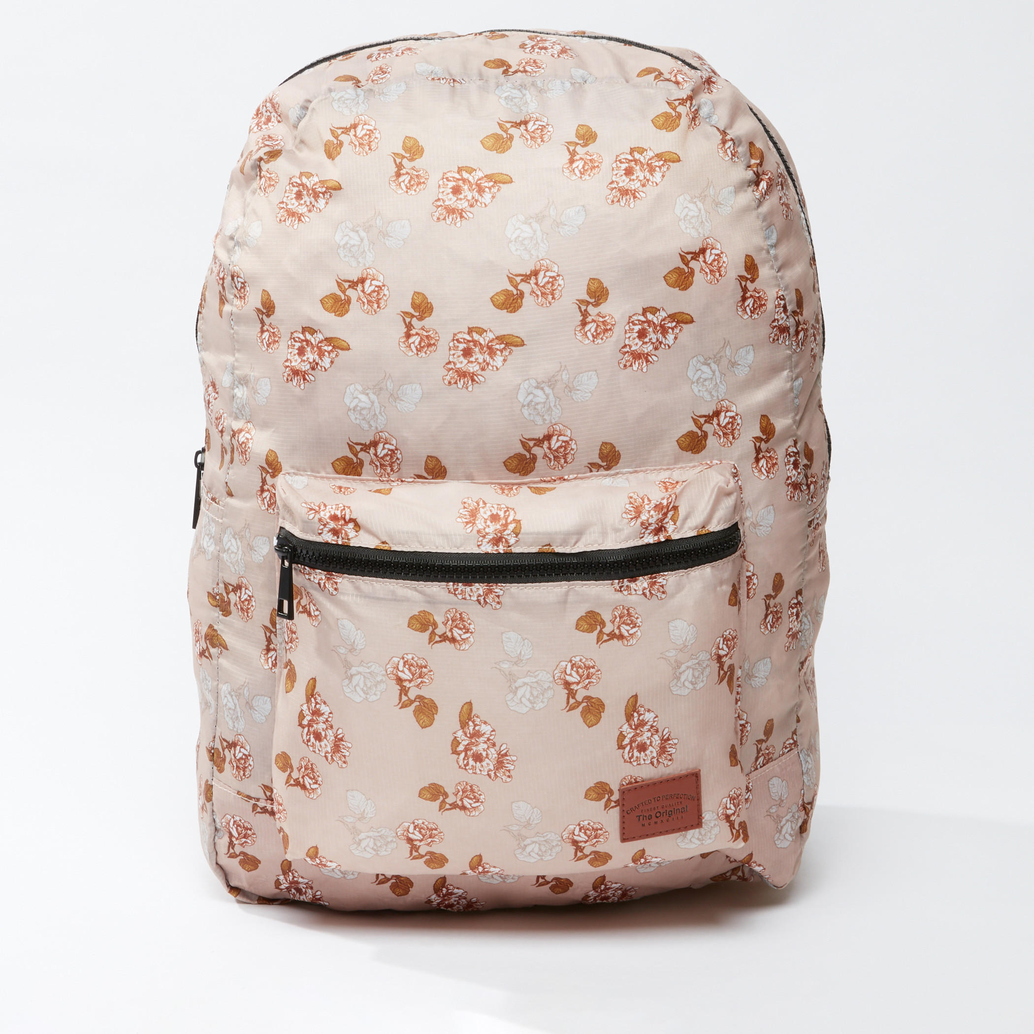 Printed Backpack with Zip Closure and Adjustable Shoulder Straps-men-bags-image-1