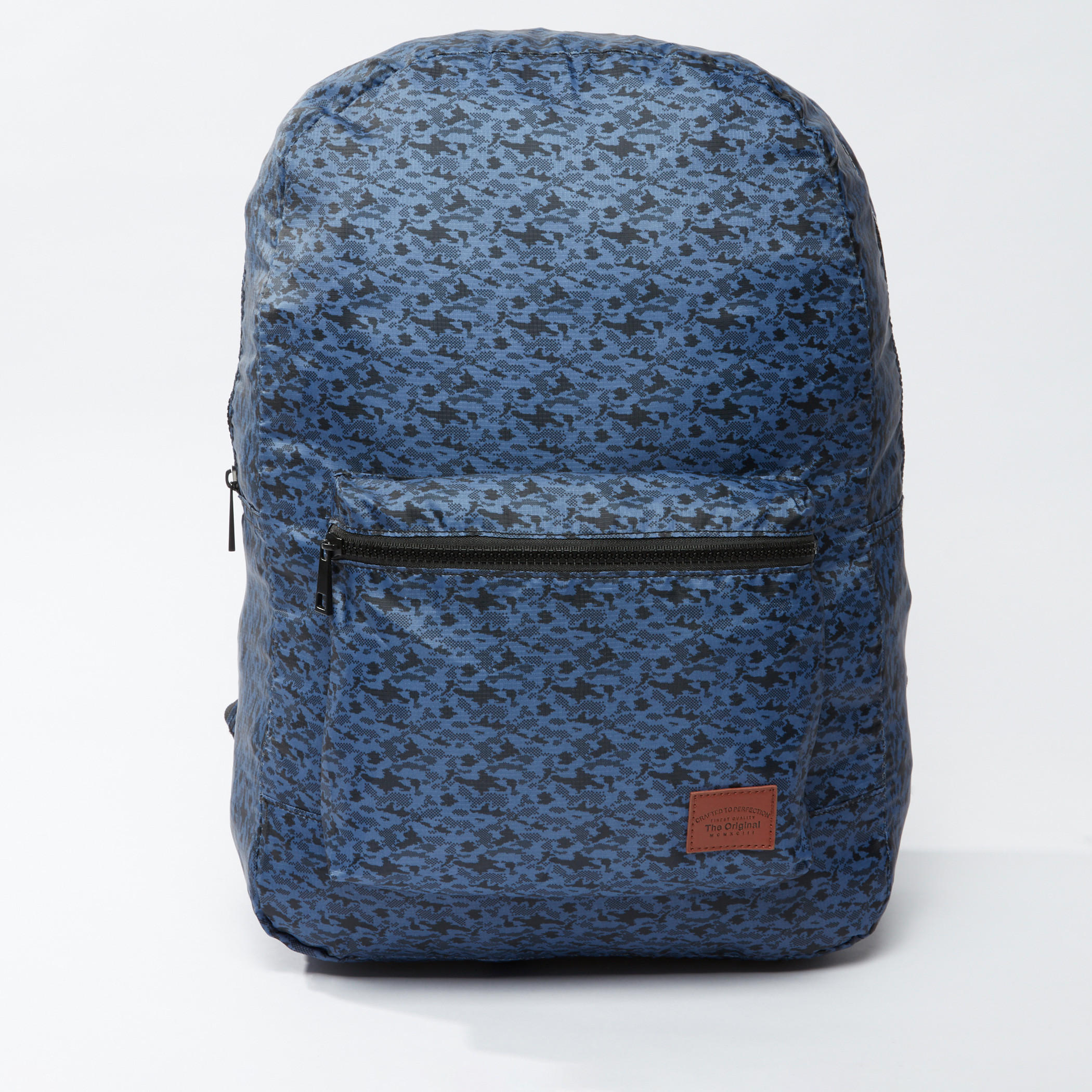 Printed Backpack with Zip Closure and Adjustable Shoulder Straps-men-bags-image-1