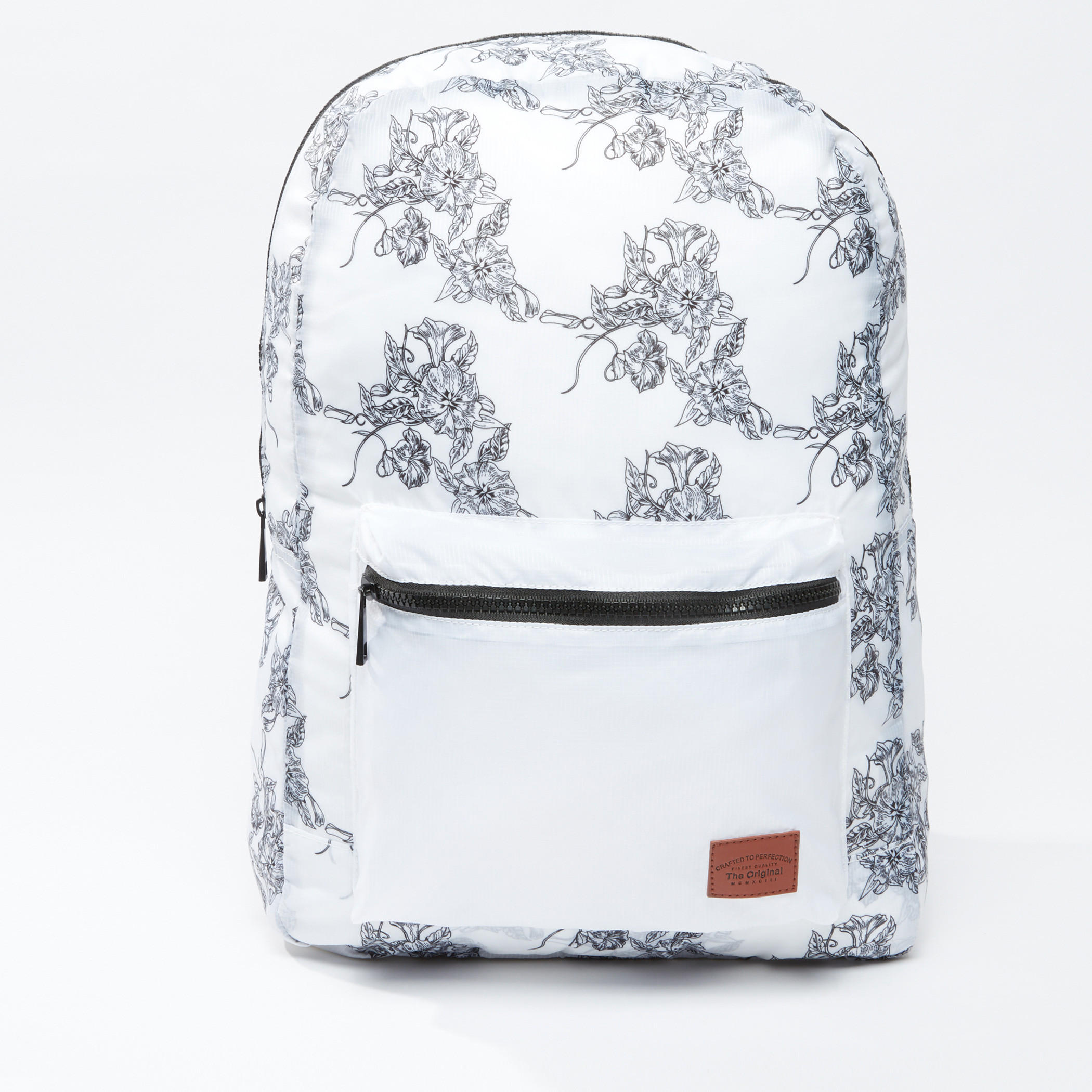 Printed Backpack with Zip Closure and Adjustable Straps-men-bags-image-1