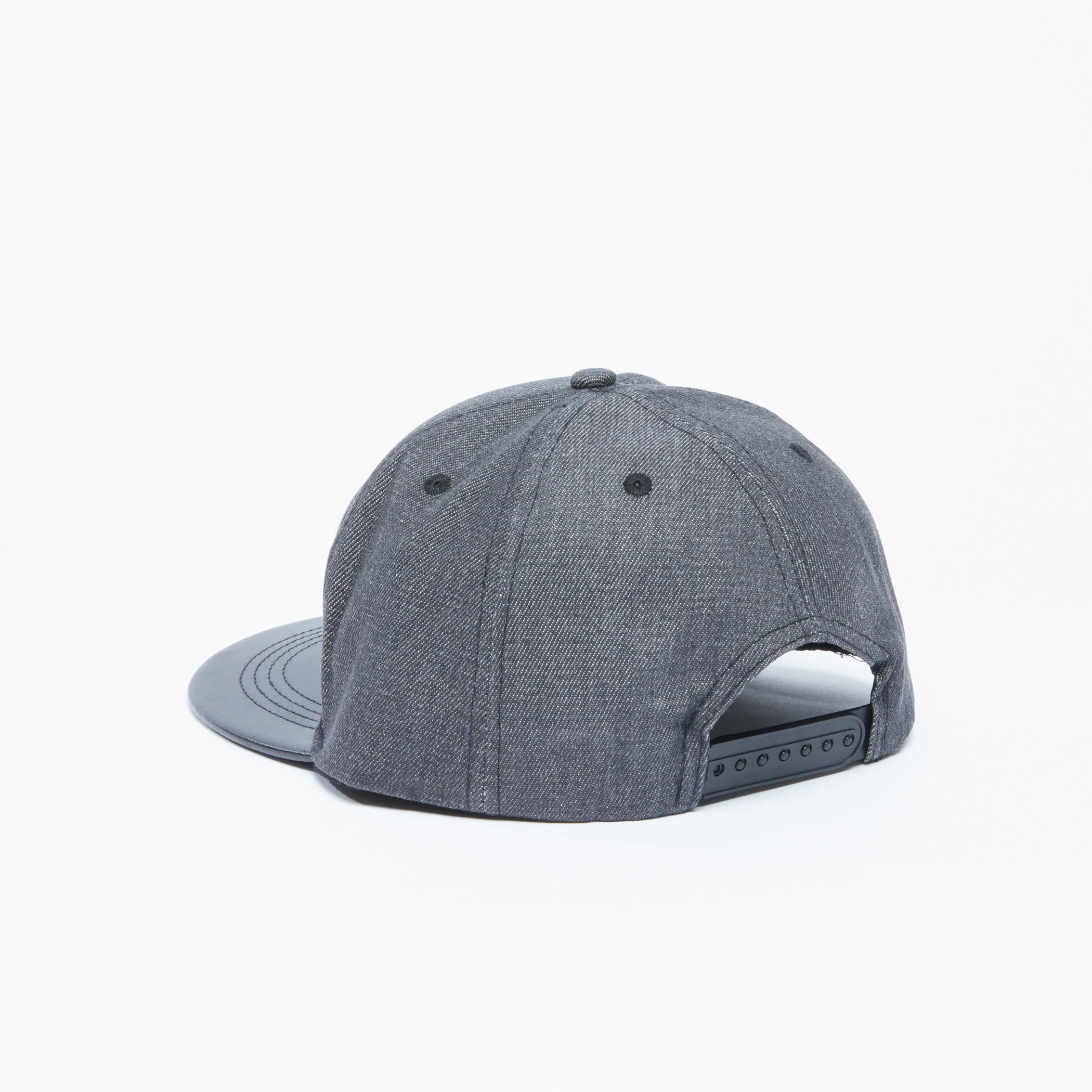 Embroidered Cap with Snap Closure-men-caps-image-3