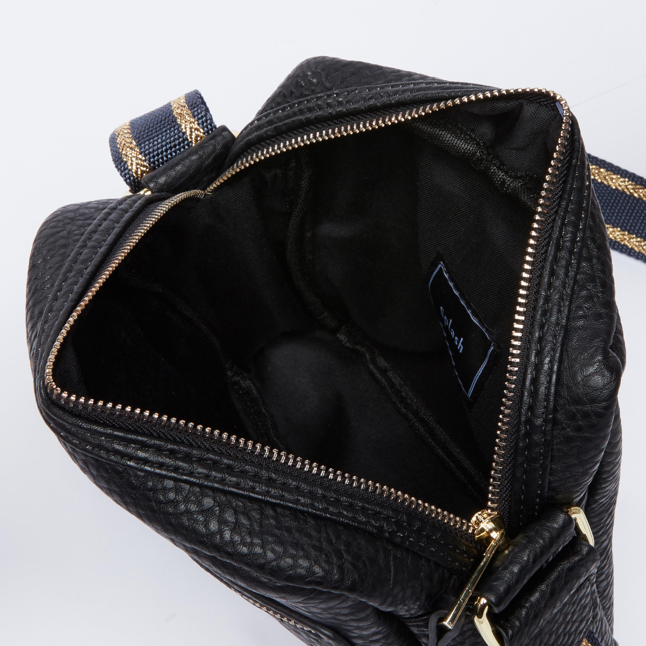 Embroidered Crossbody Bag with Zip Closure and Adjustable Strap-men-bags-image-4