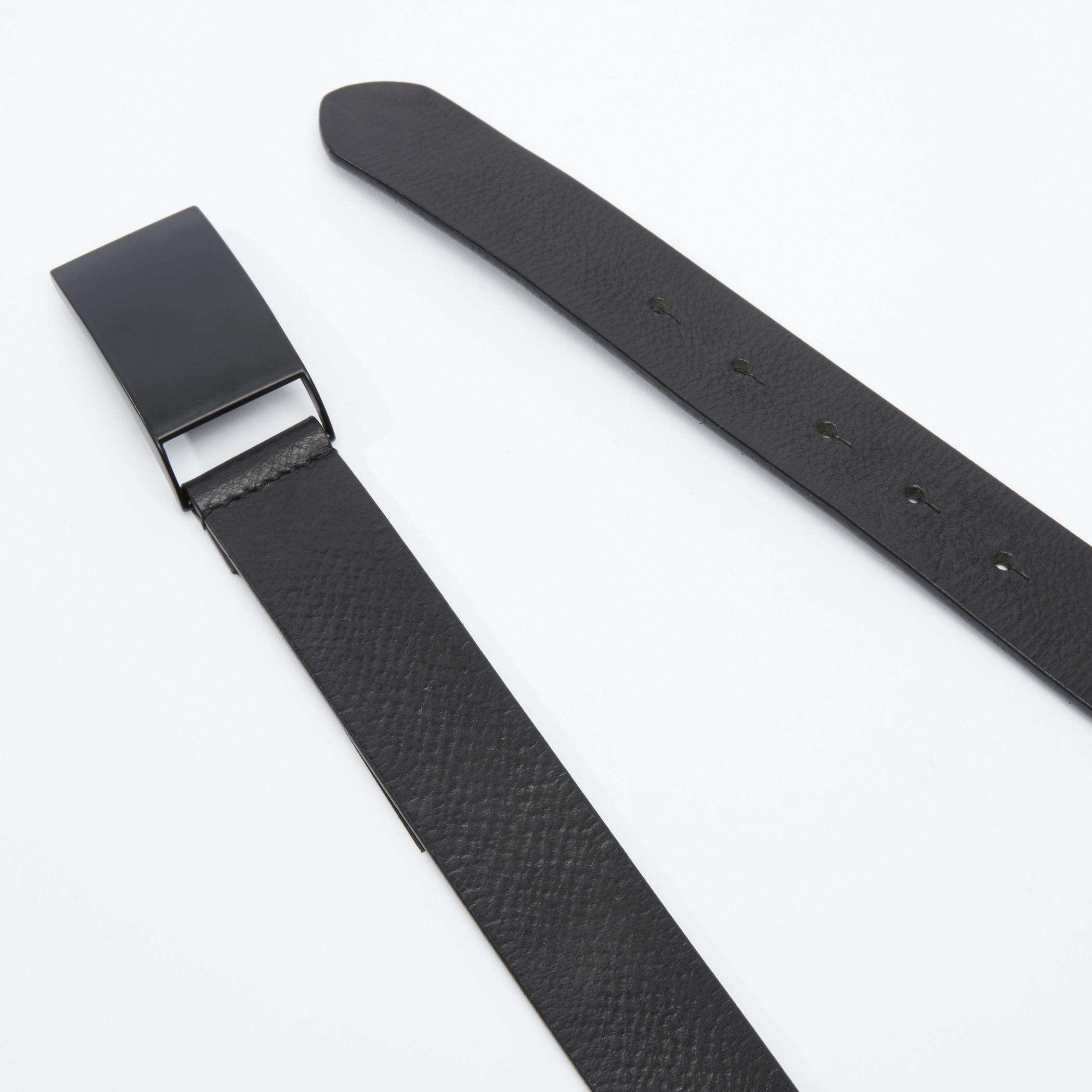 حزام بارز الملمس بإبزيم-men-beltsandwallets-belts-image-3