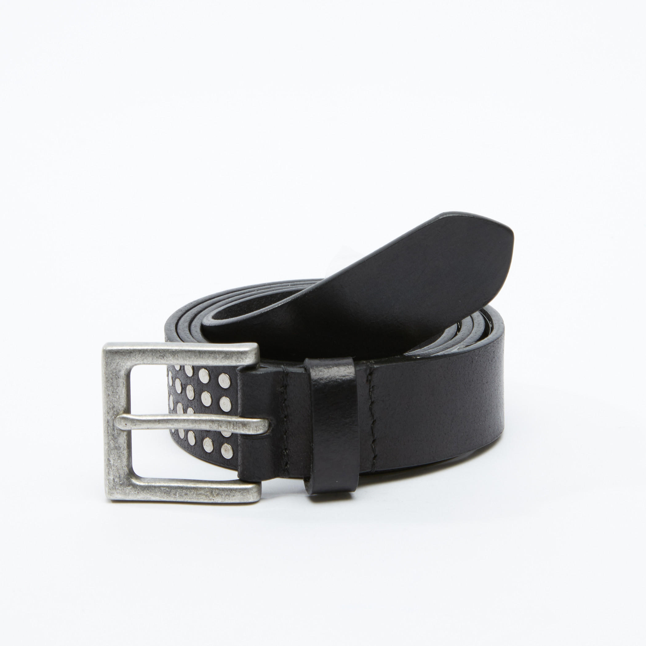 حزام مرصّع بارز الملمس بإبزيم إغلاق بدبوس-men-beltsandwallets-belts-image-1