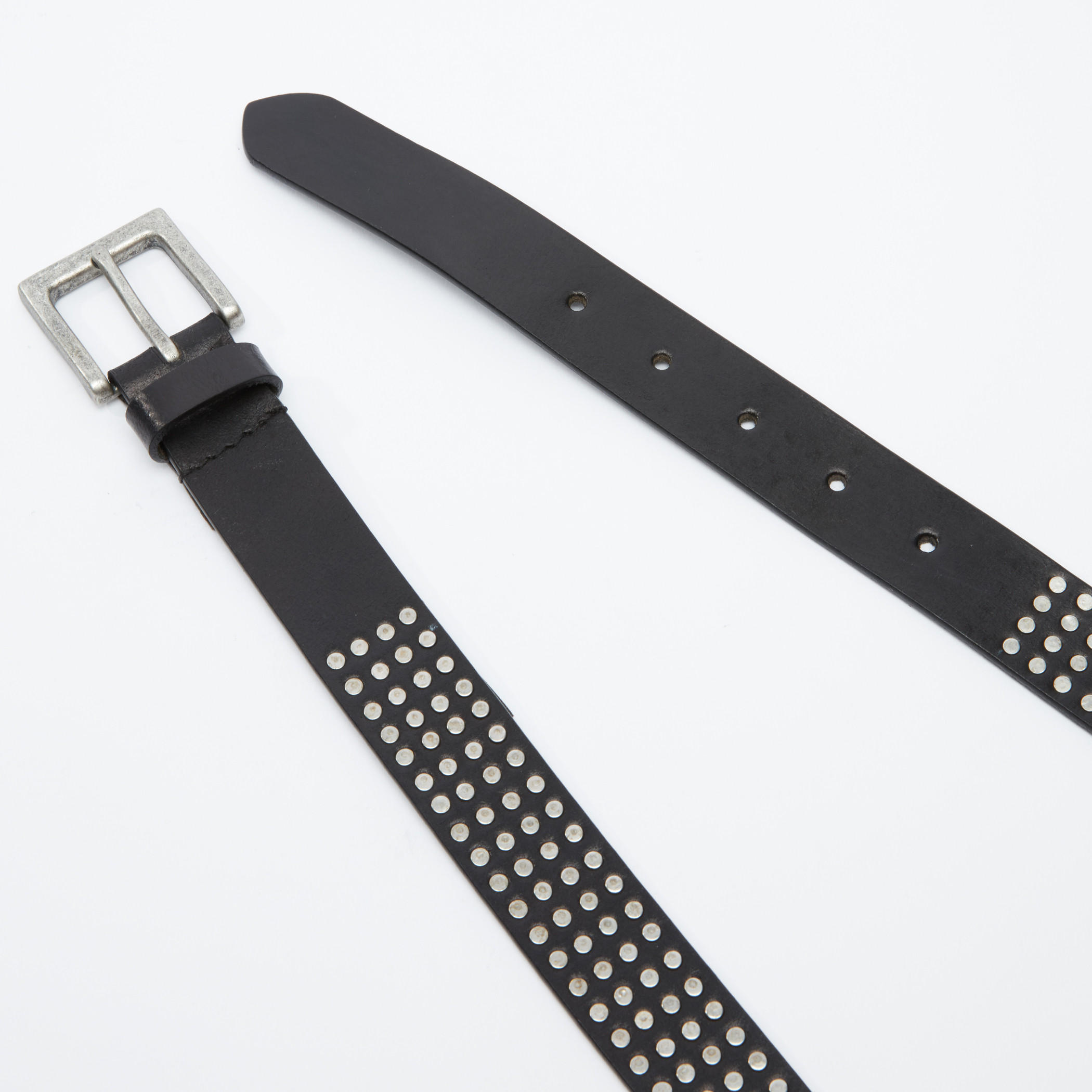 حزام مرصّع بارز الملمس بإبزيم إغلاق بدبوس-men-beltsandwallets-belts-image-3