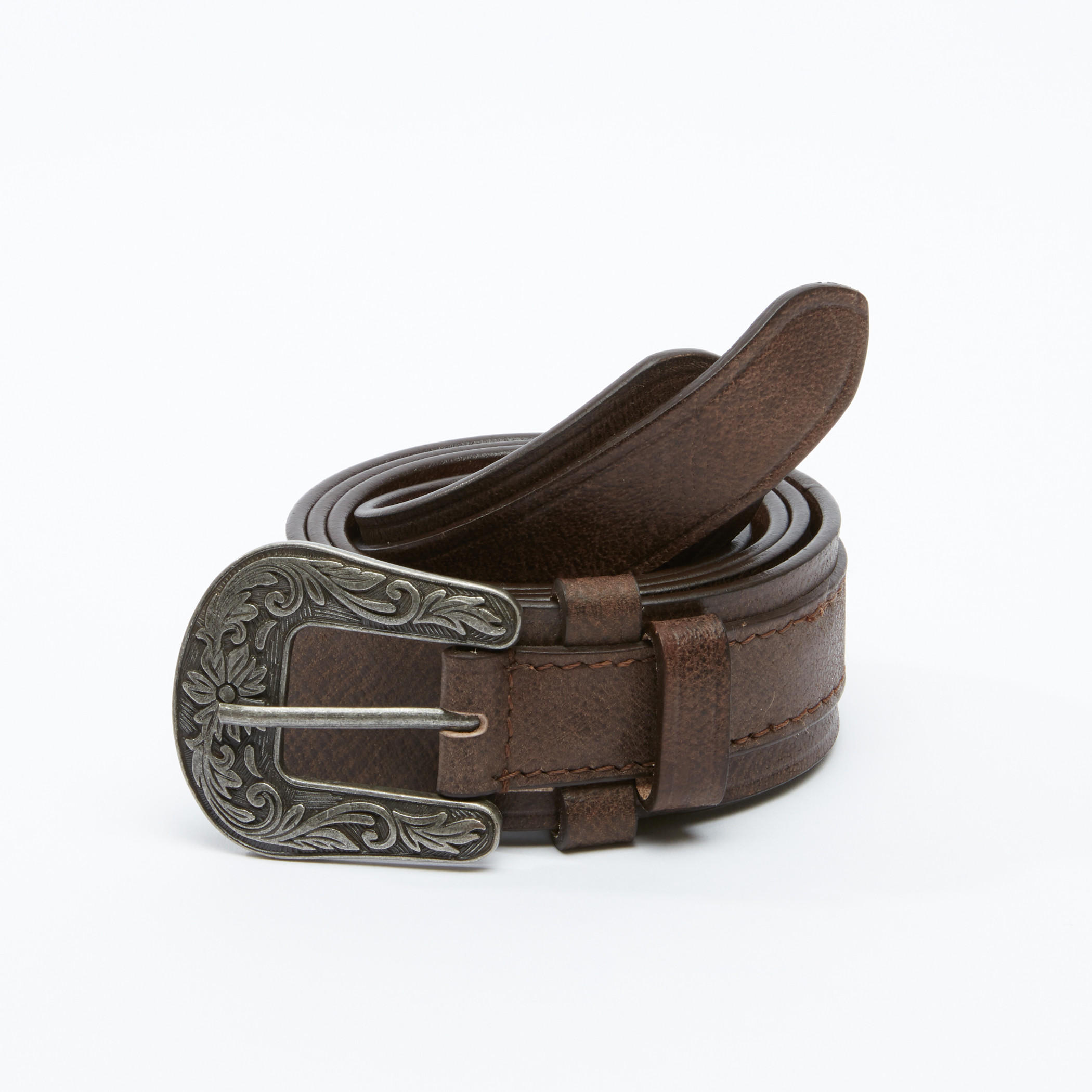 Textured Belt with Metallic Pin Buckle-men-beltsandwallets-belts-image-1