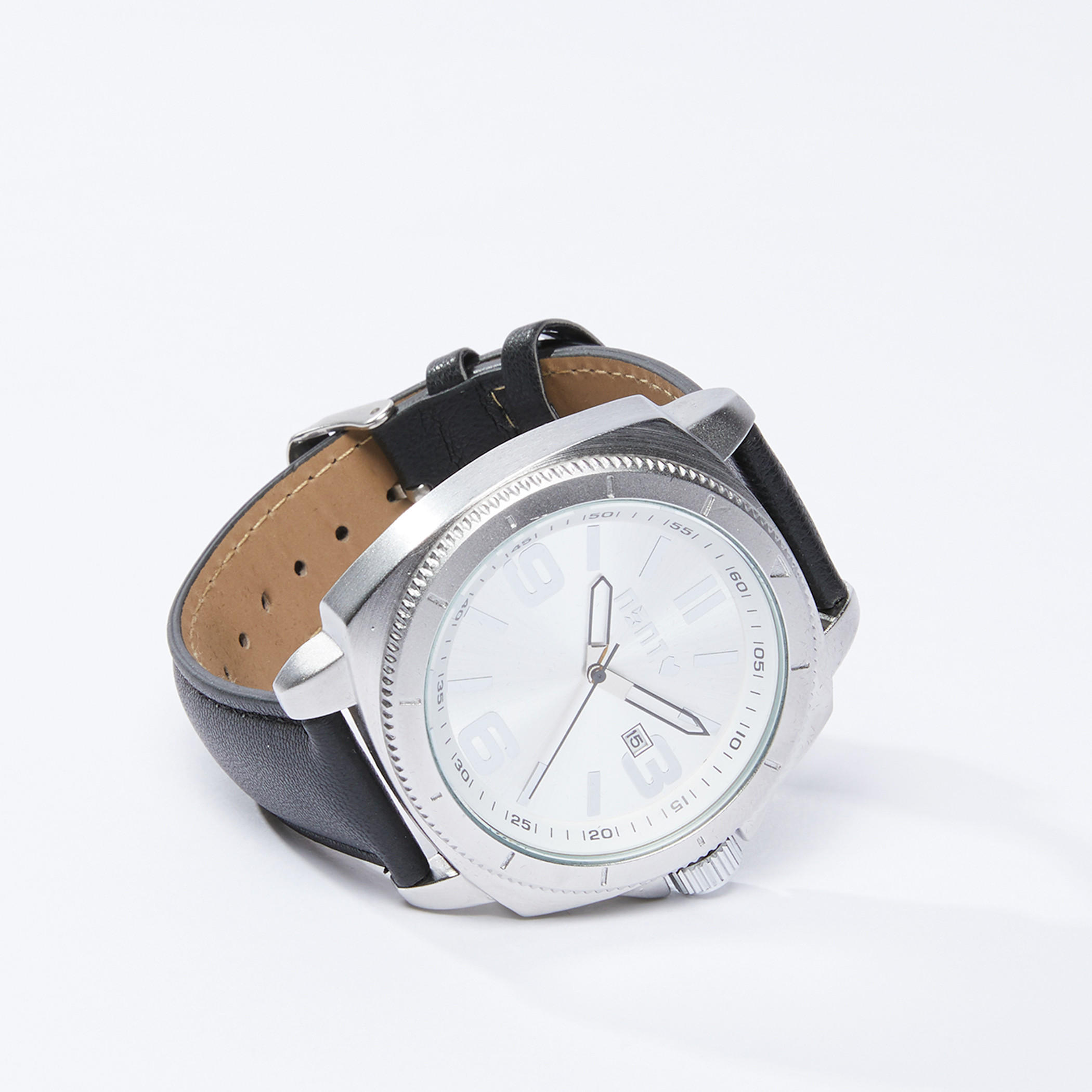 Round Wrist Watch with Strap and Pin Buckle Closure-electronics-accessories-image-1
