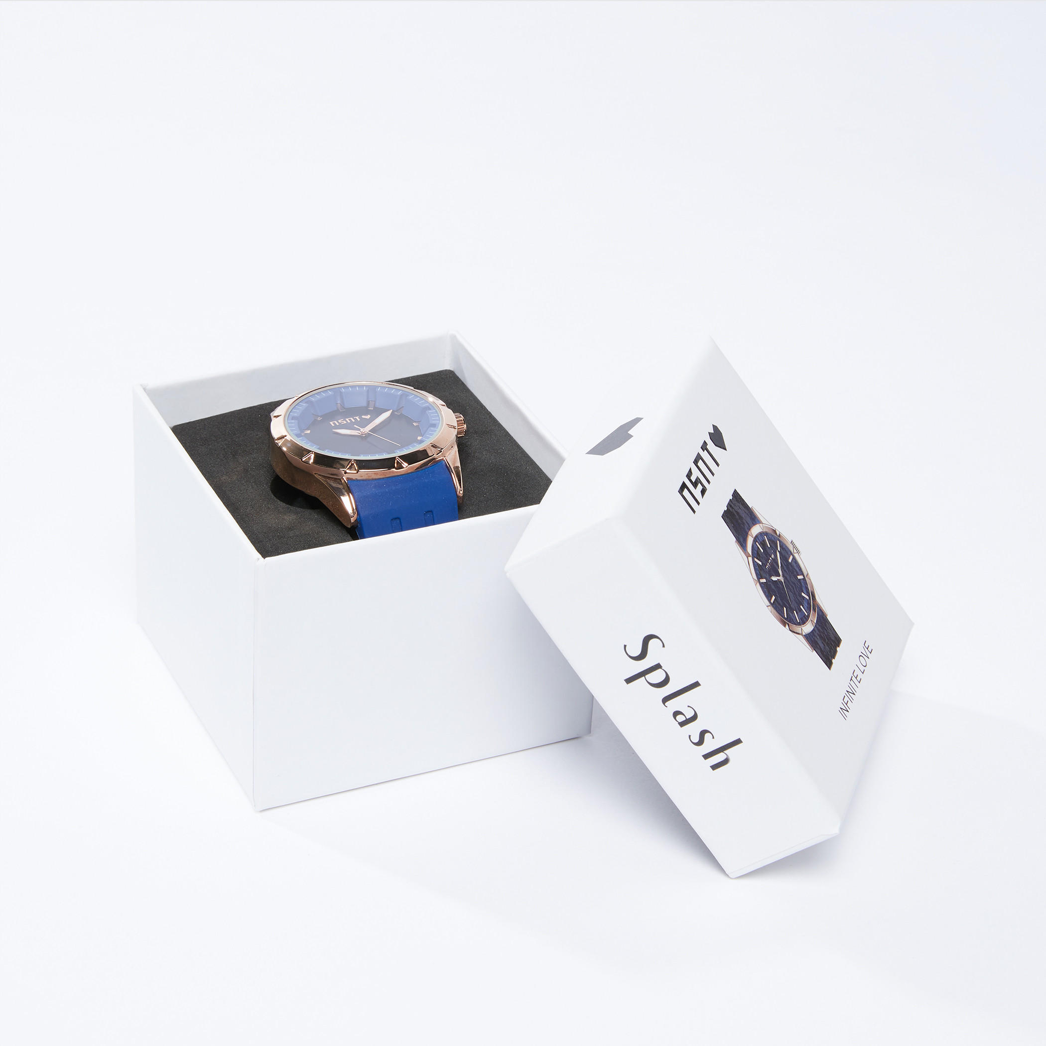Round Wrist Watch with Textured Strap and Pin Buckle Closure-electronics-accessories-image-5