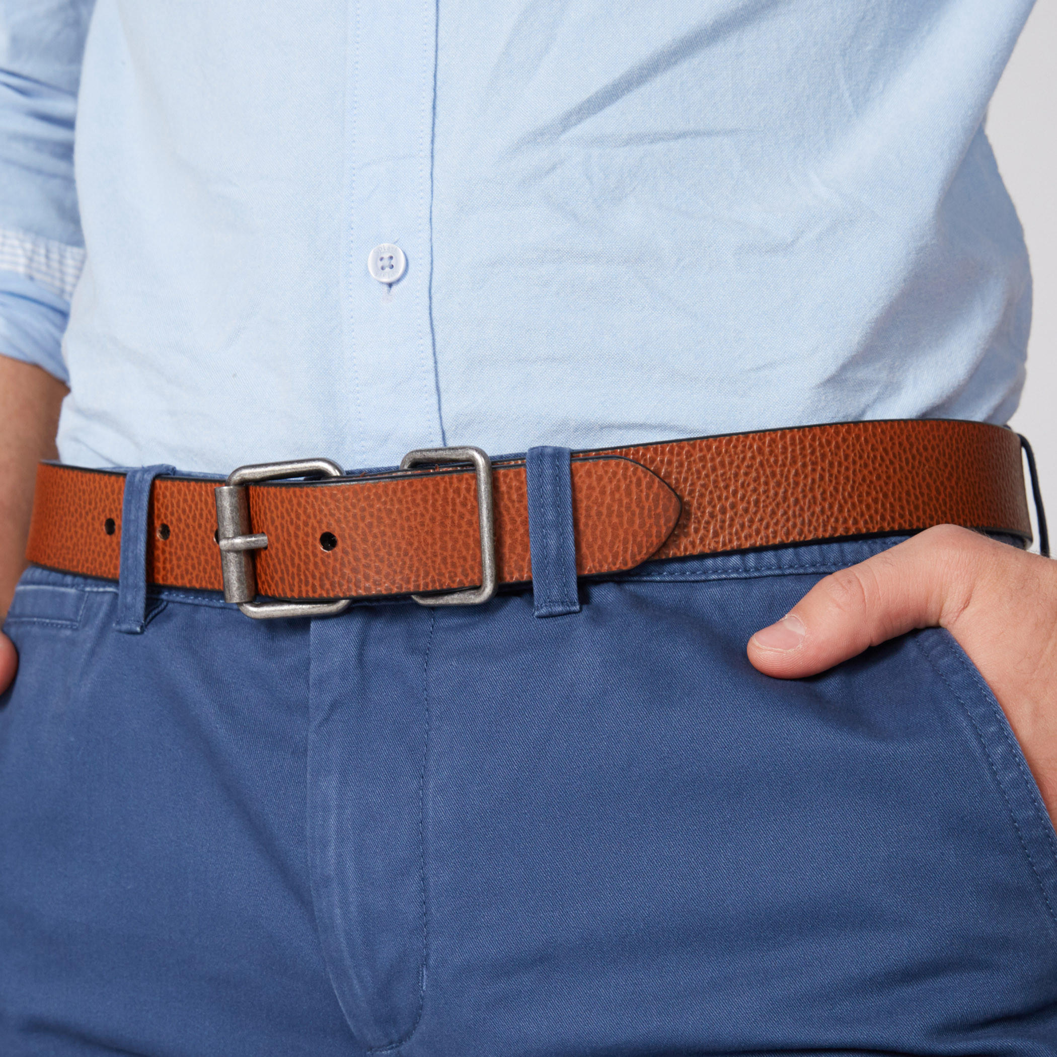 Textured Belt with Pin Buckle-men-beltsandwallets-belts-image-2