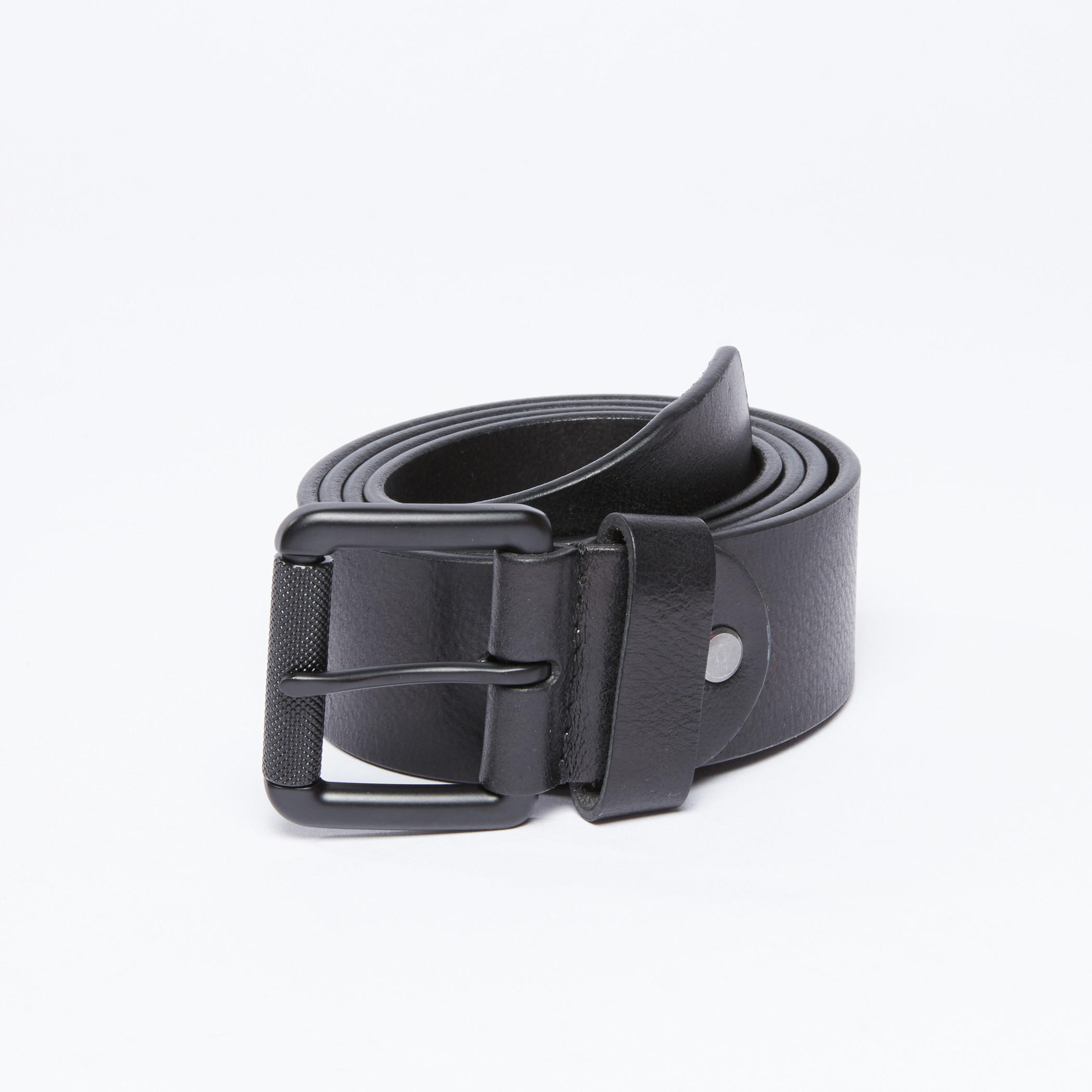 حزام بارز الملمس بإبزيم إغلاق بدبوس-men-beltsandwallets-belts-image-3