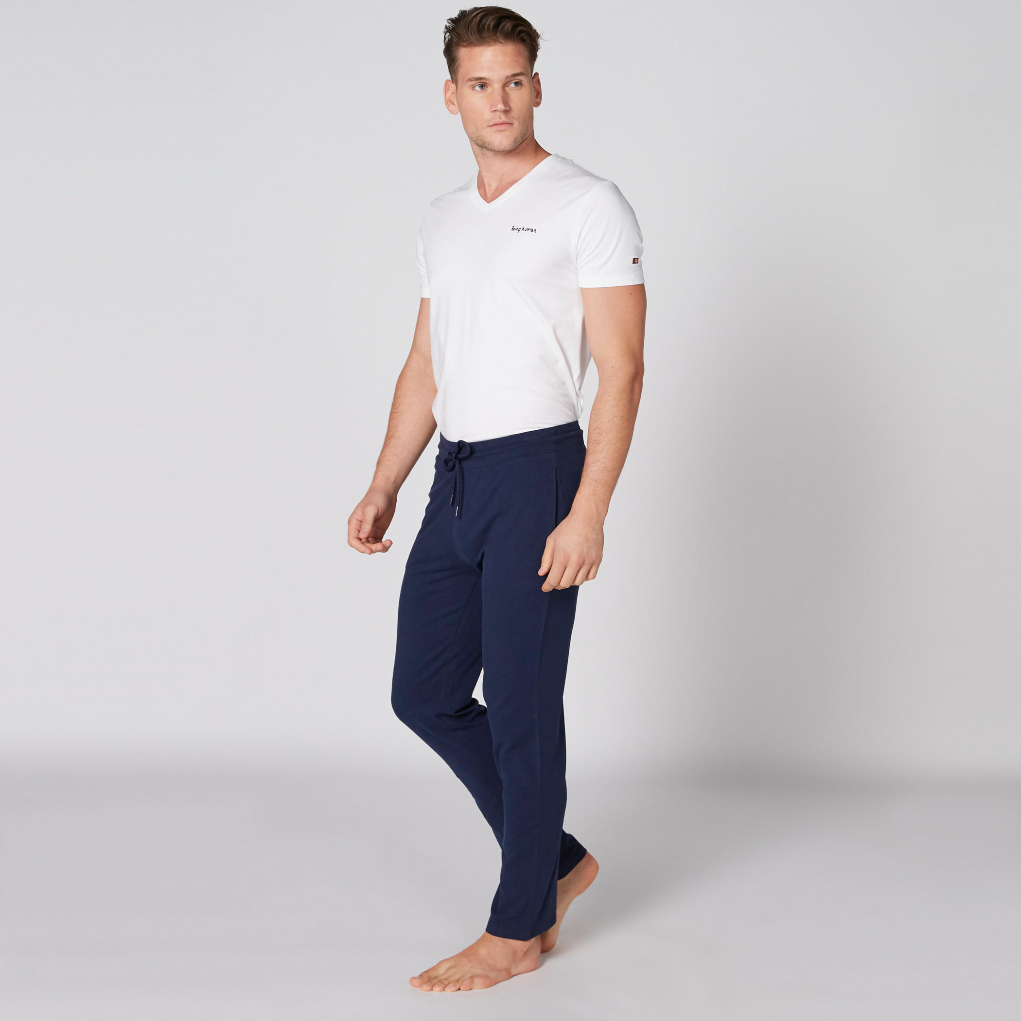 Full Length Pyjamas with Elalsticised Waistband and Drawstring-men-clothing-nightwear-pyjamaandshorts-image-1