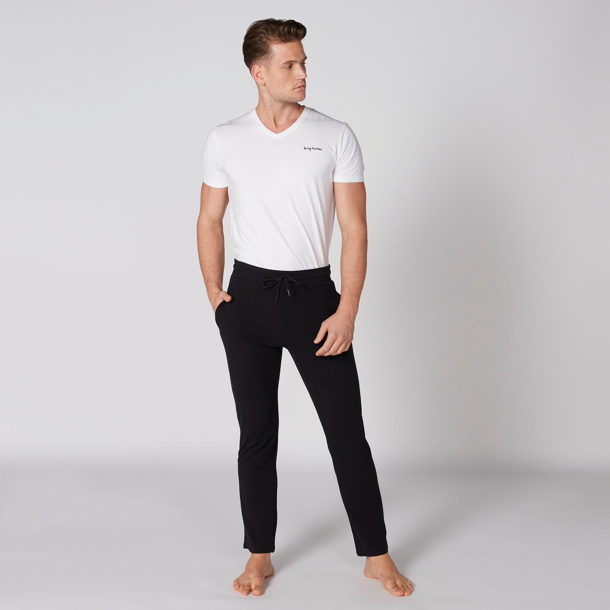 بنطال بيجاما طويل بخصر مطّاطي وجيوب-men-clothing-nightwear-pyjamaandshorts-image-1