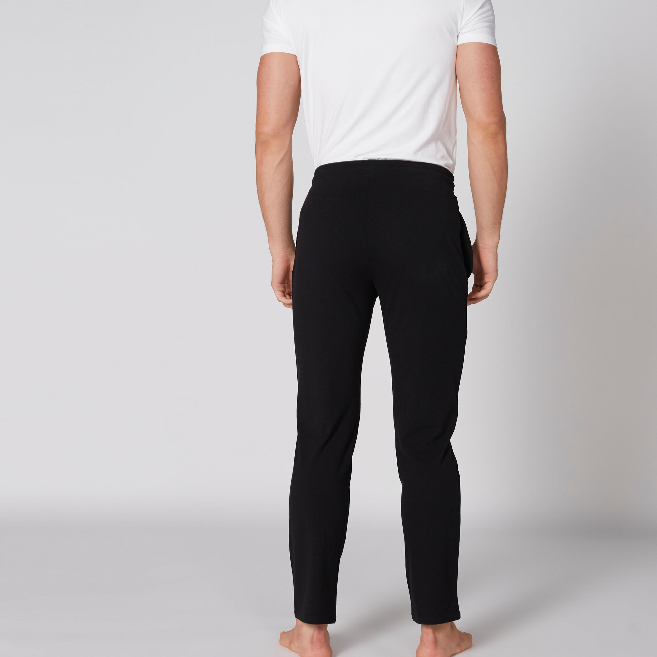 بنطال بيجاما طويل بخصر مطّاطي وجيوب-men-clothing-nightwear-pyjamaandshorts-image-2