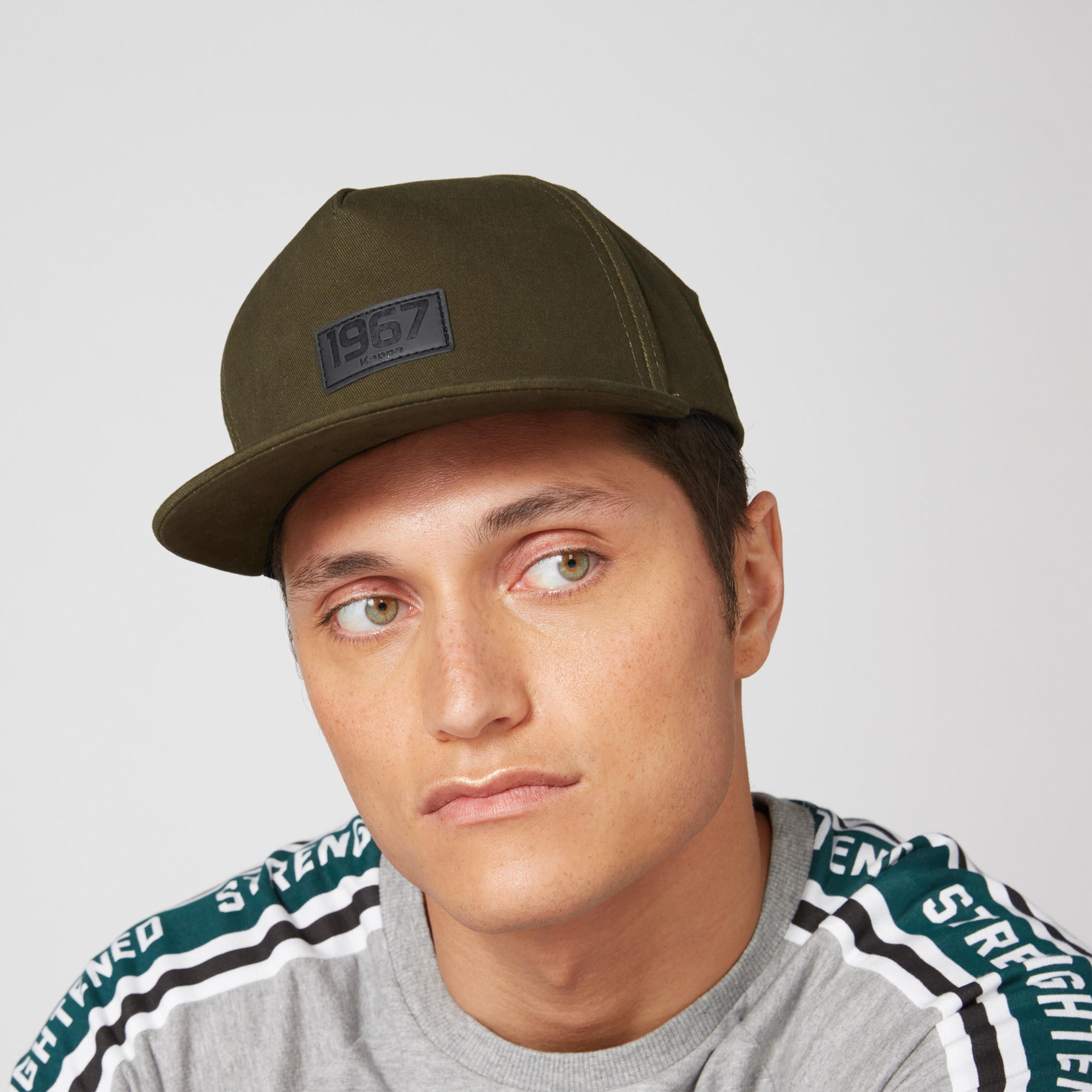 Kappa Textured Cap with Snap Closure-men-caps-image-2