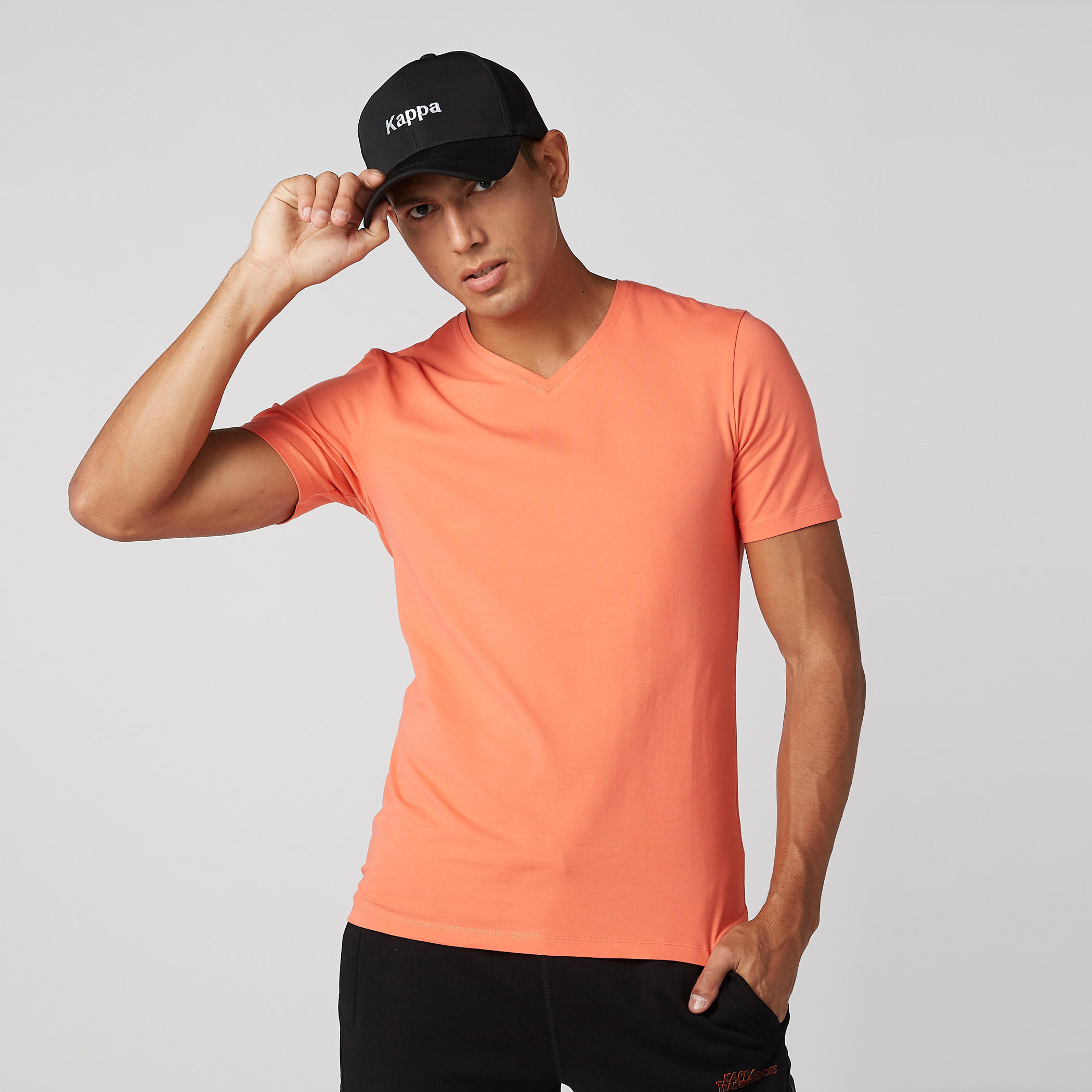 Kappa Cap with Embroidery and Tuck-In Closure-men-caps-image-2