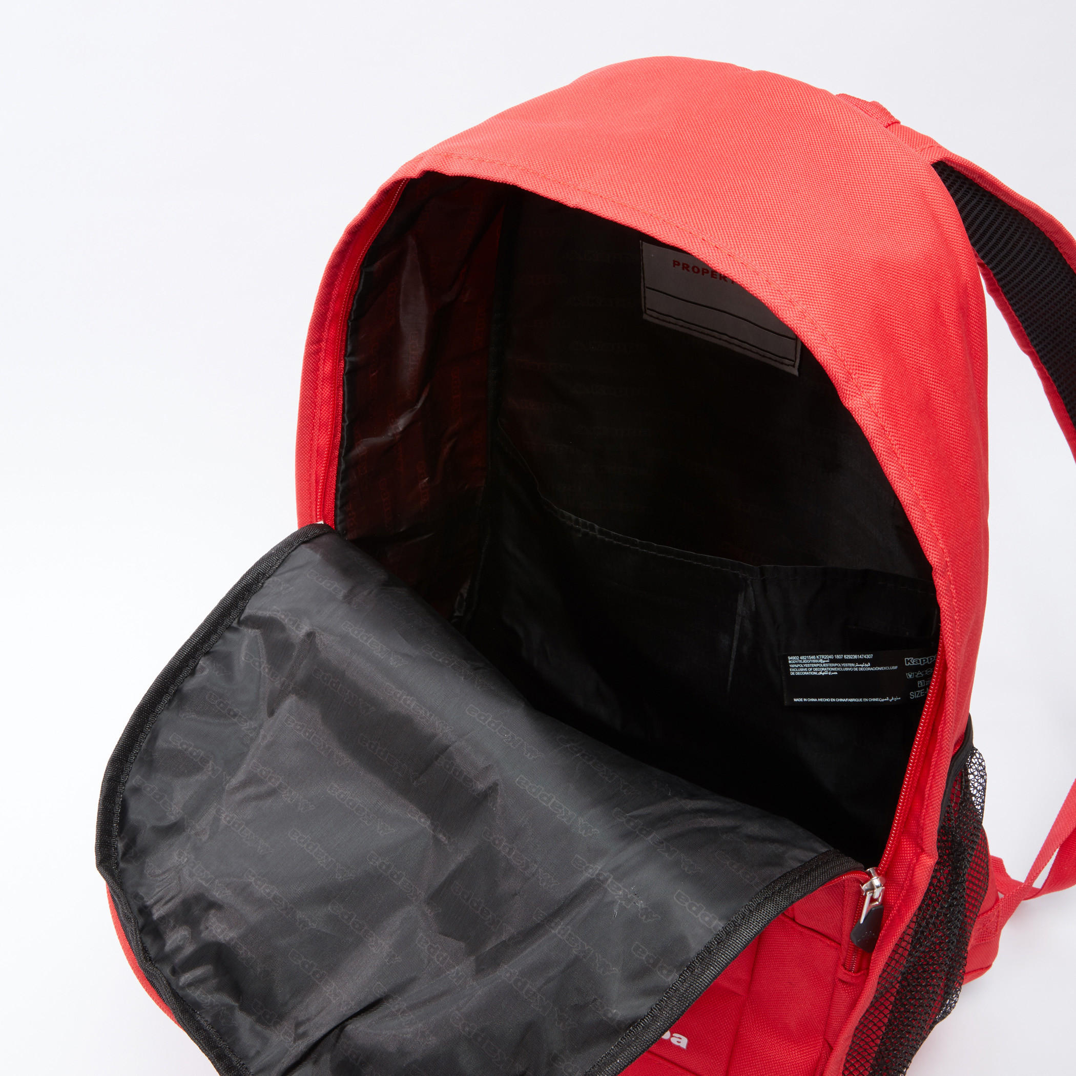 Kappa Printed Backpack with Zip Closure-men-bags-image-5