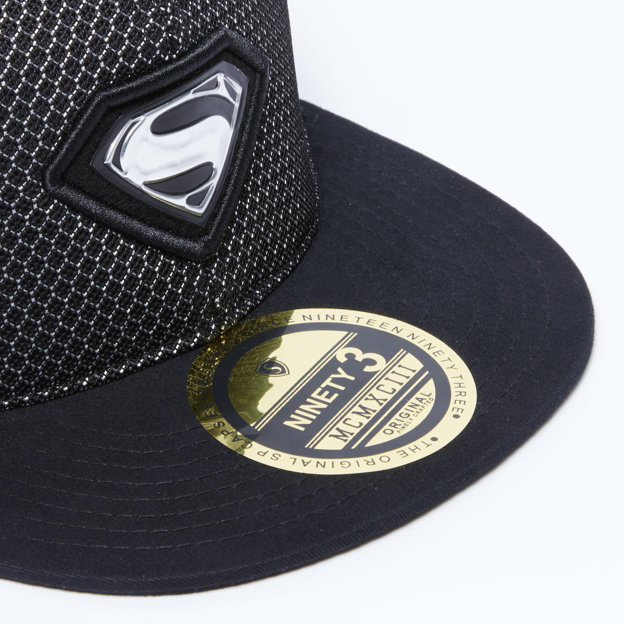 Superman Textured Cap with Snap Closure-men-caps-image-3
