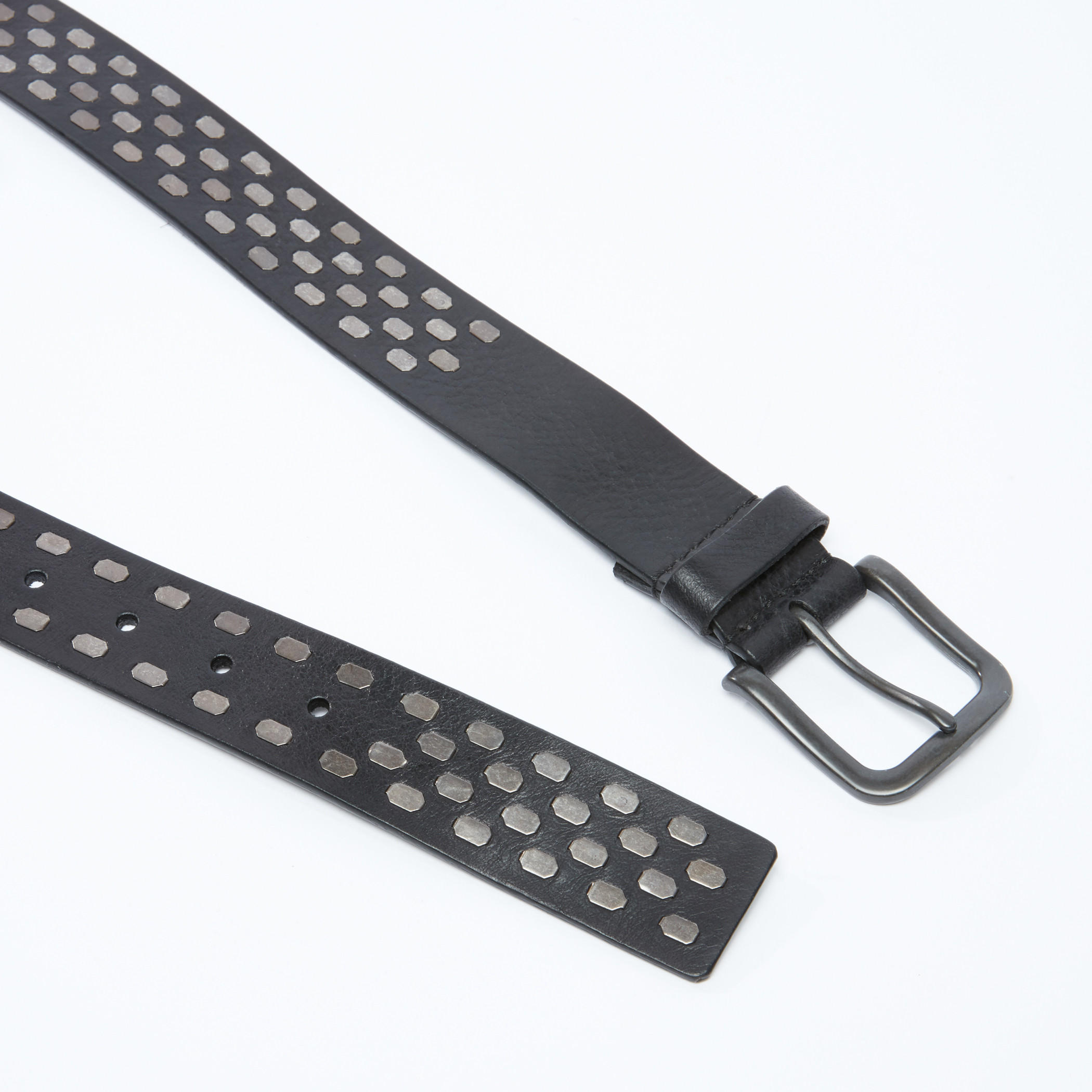 حزام بتصميم بارز الملمس مع إبزيم بدبوس للإغلاق-men-beltsandwallets-belts-image-3