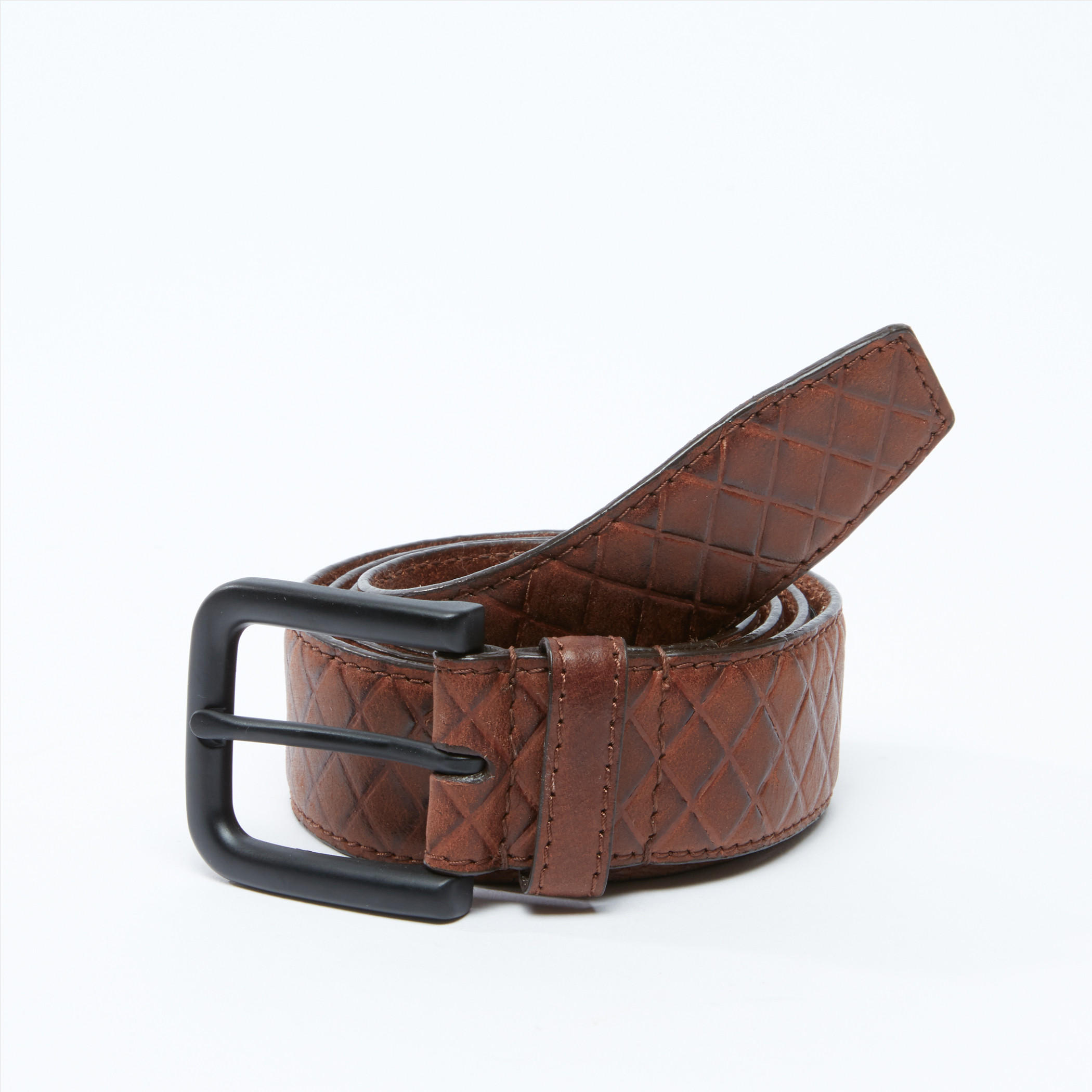 حزام بتصميم بارز الملمس مع إبزيم بدبوس للإغلاق-men-beltsandwallets-belts-image-1