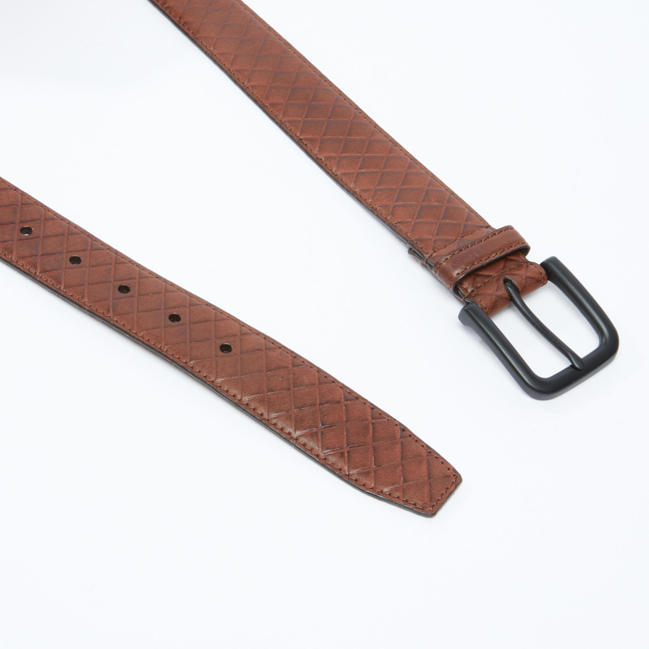 حزام بتصميم بارز الملمس مع إبزيم بدبوس للإغلاق-men-beltsandwallets-belts-image-3