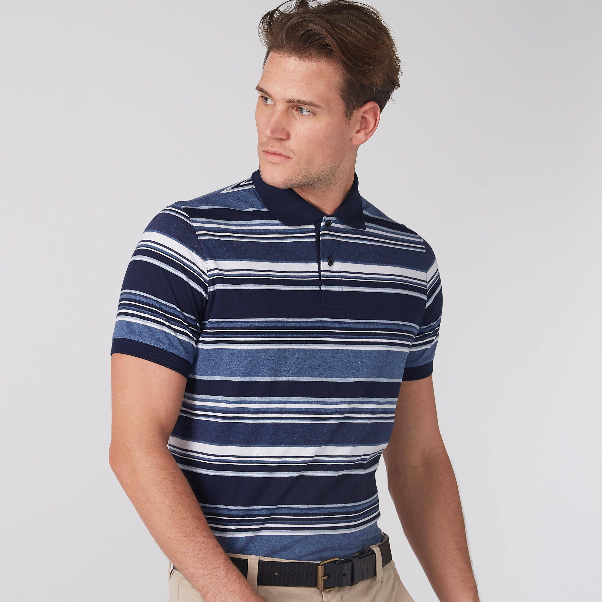 حزام بتصميم بارز الملمس مع إبزيم بدبوس للإغلاق-men-beltsandwallets-belts-image-2
